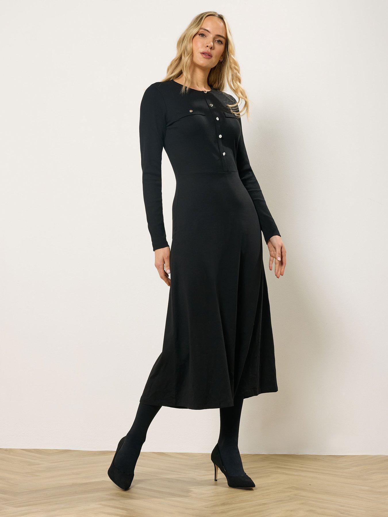 Long Tall Sally Tall Button Aline Midaxi Dress | Very