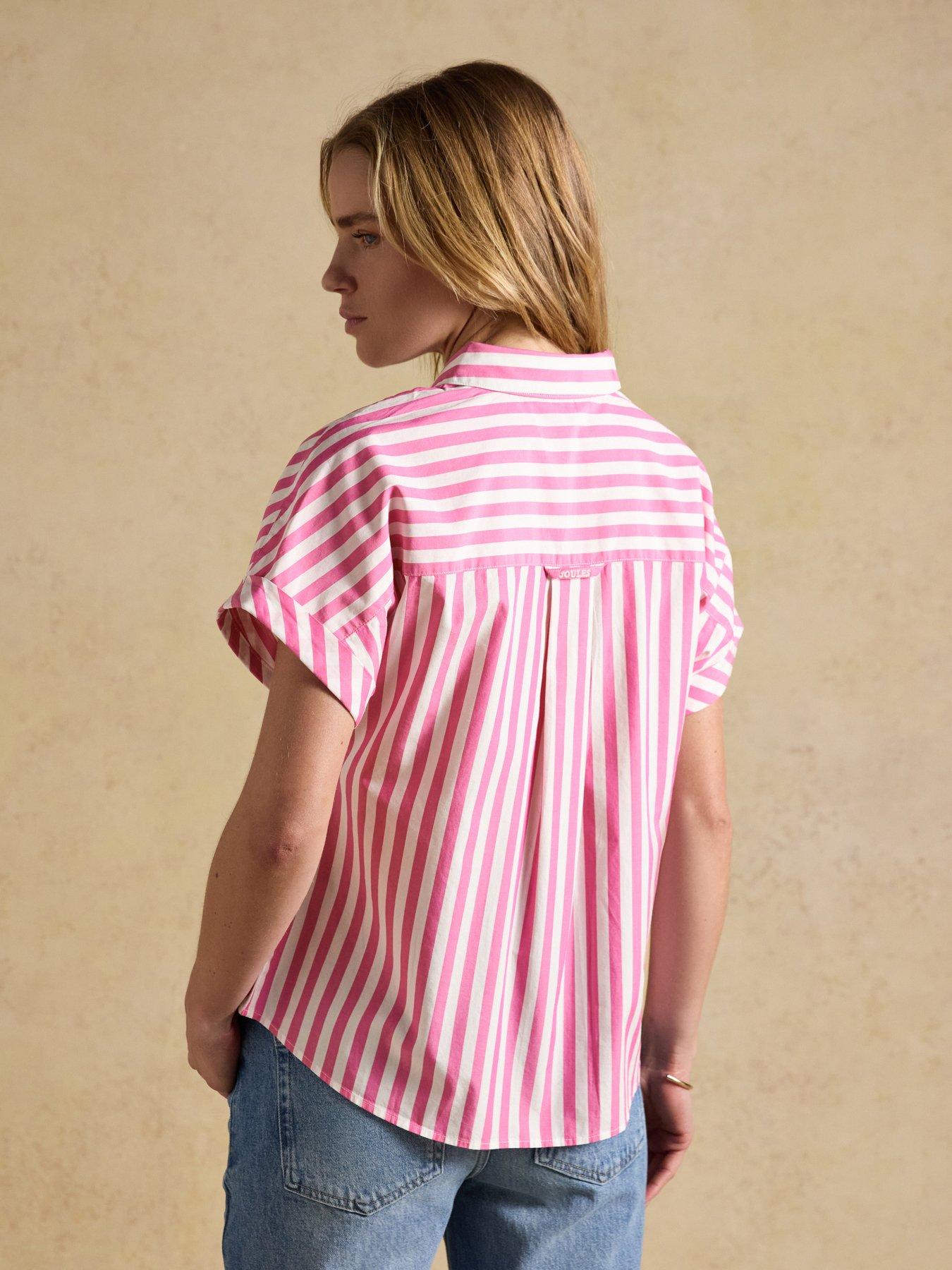 Image 2 of 7 of Joules Emma Stripe Shirt - Pink