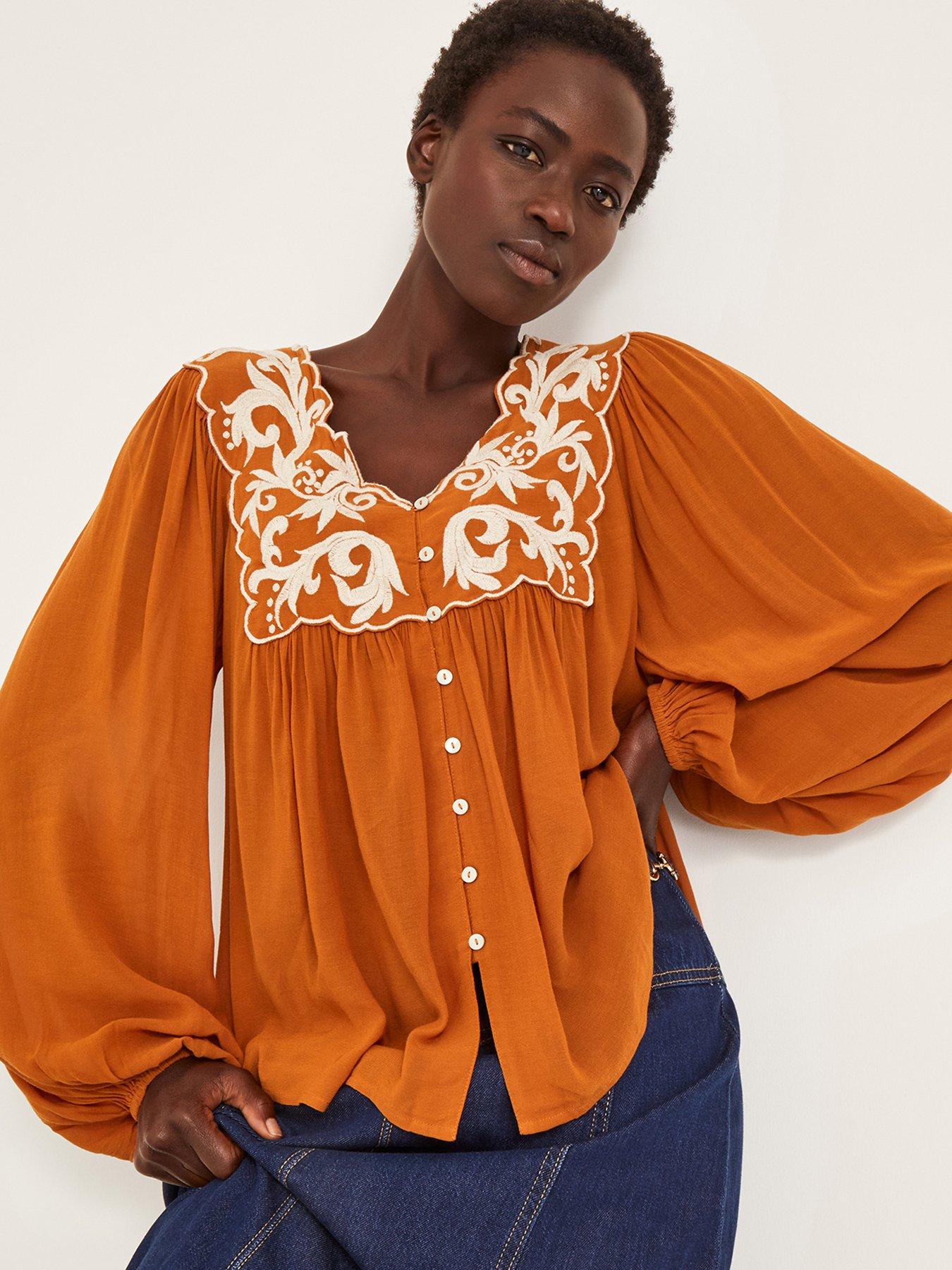 Image 1 of 5 of Monsoon Jenna Emb Top