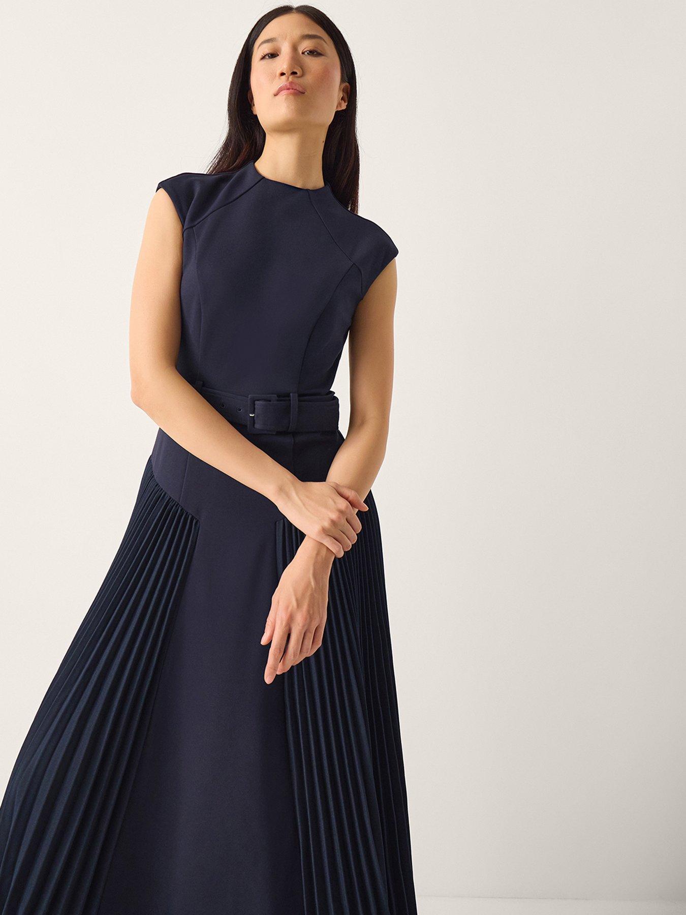 Monsoon Sally Pleat Dress
