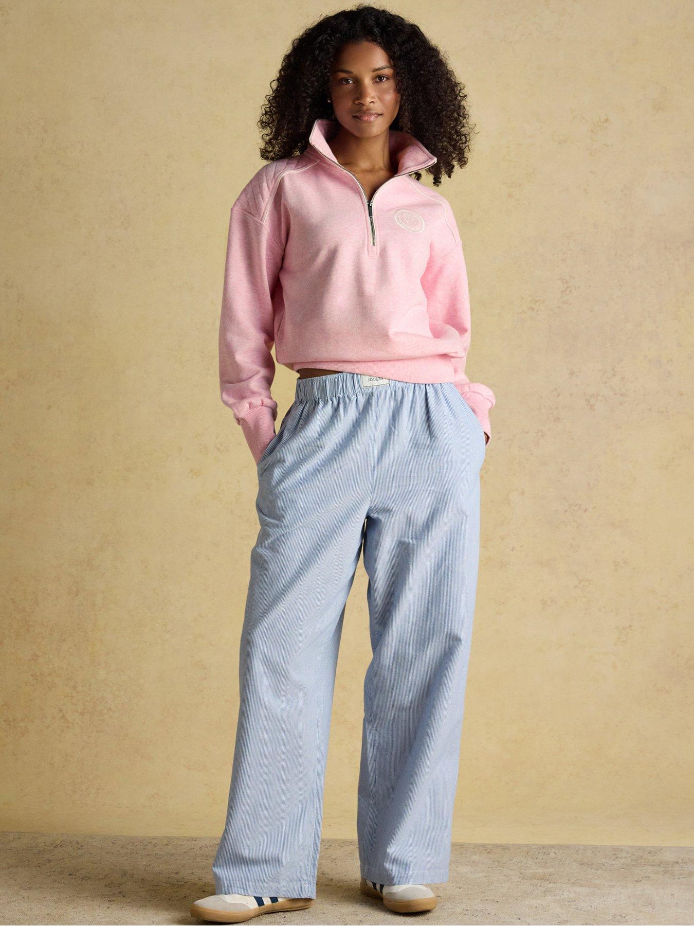 Image 3 of 7 of Joules Racquet Half Zip Sweatshirt - Pink