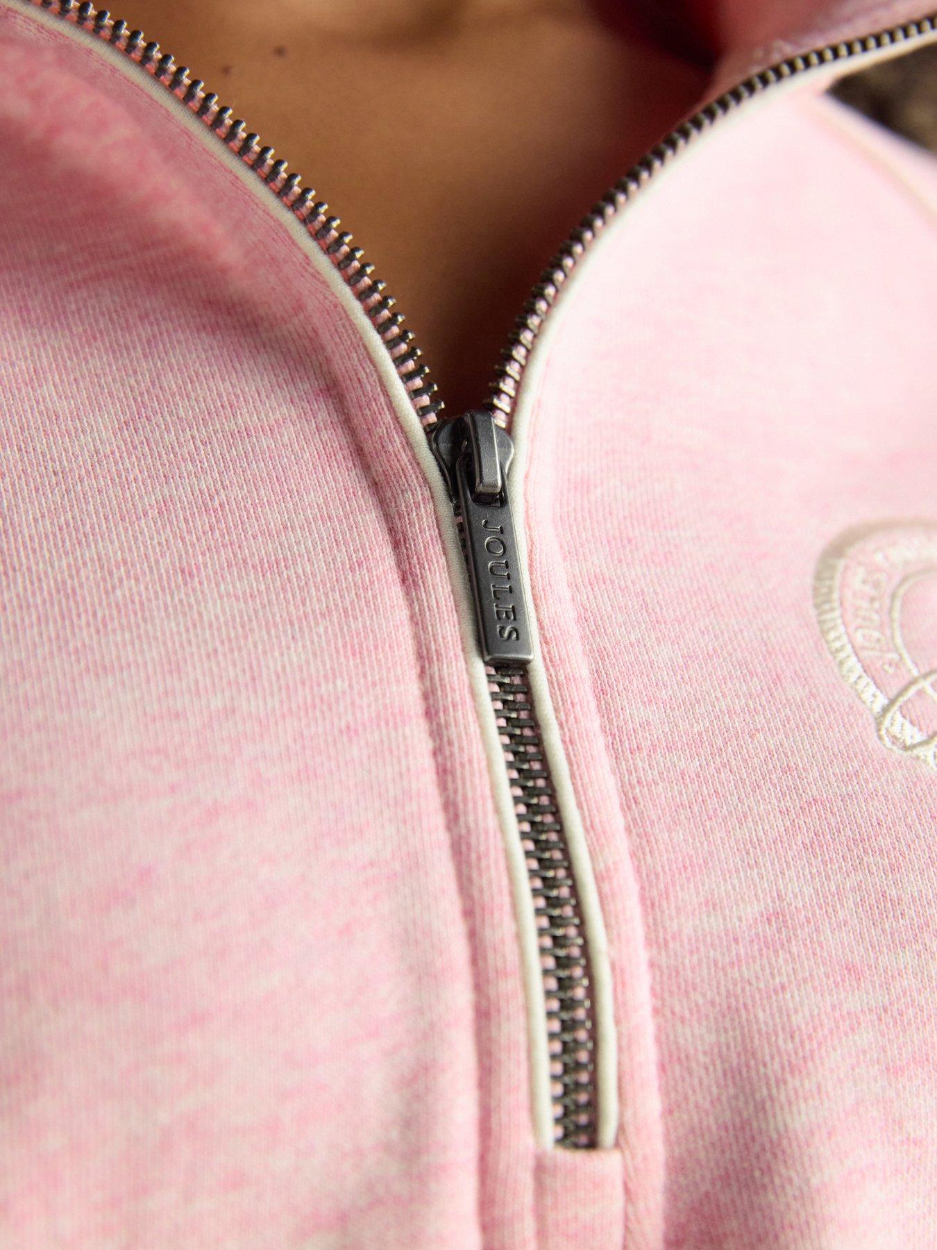 Image 5 of 7 of Joules Racquet Half Zip Sweatshirt - Pink