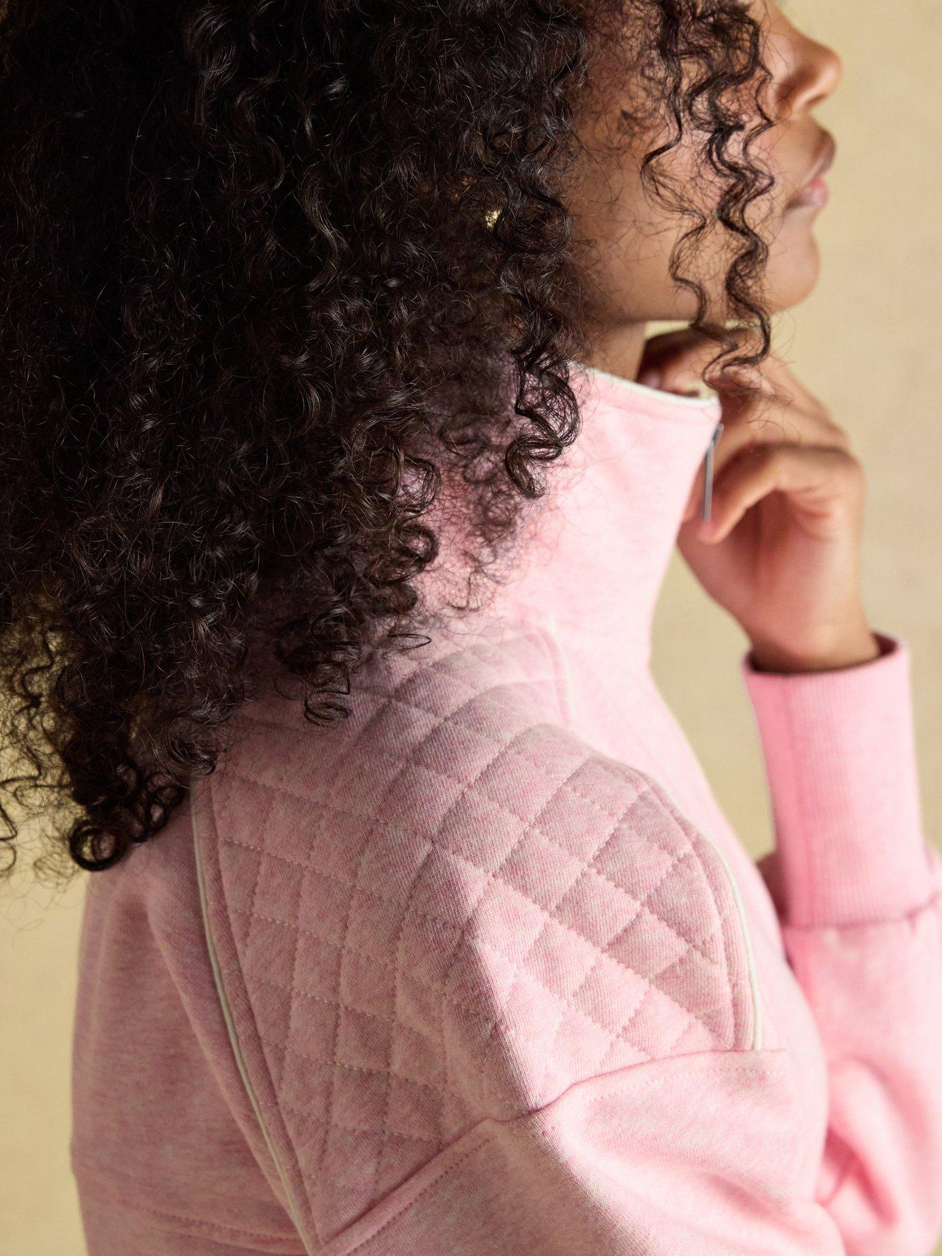 Image 6 of 7 of Joules Racquet Half Zip Sweatshirt - Pink