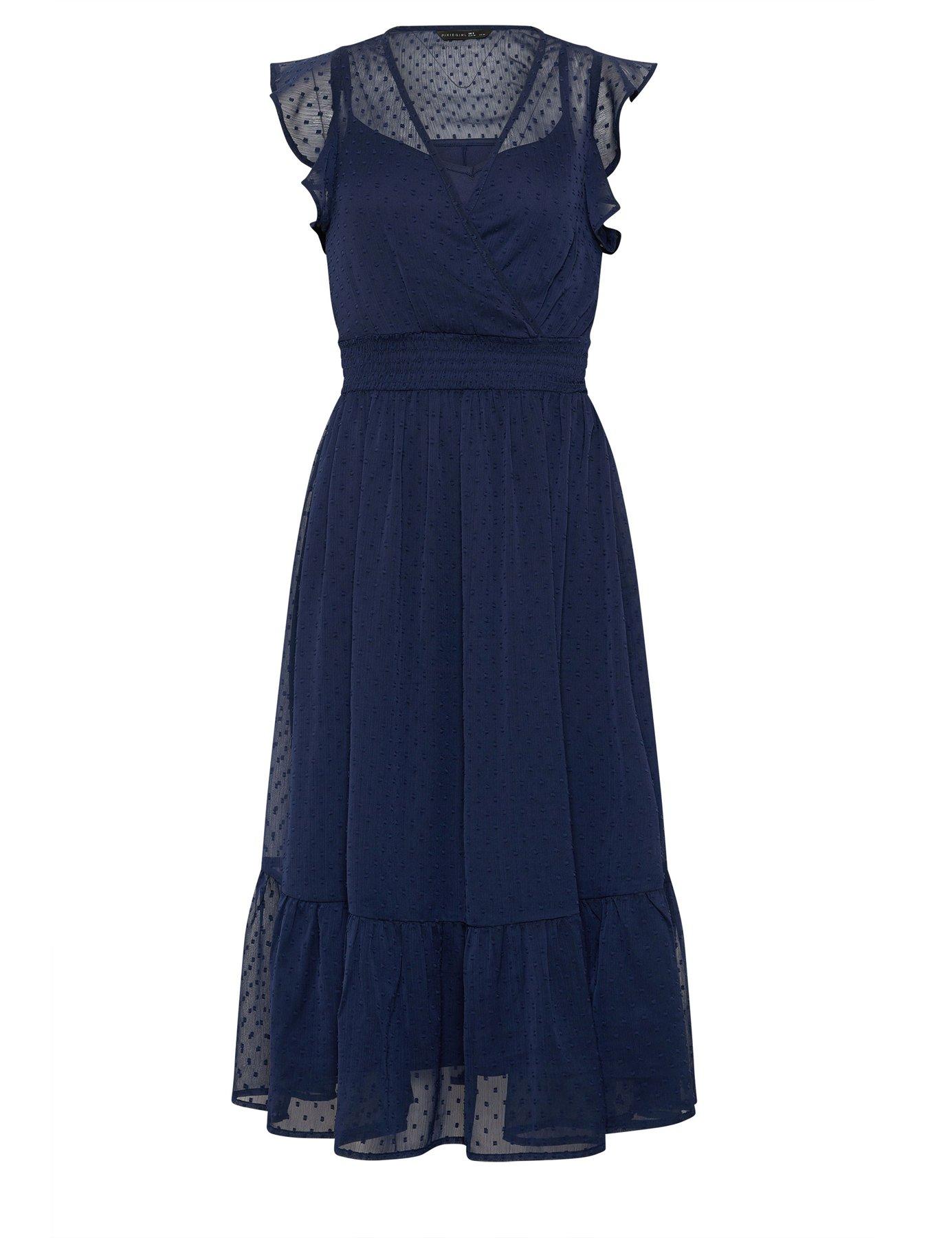 a line summer dress midi Backless A-Line Floral Summer Dress – FancyVestido