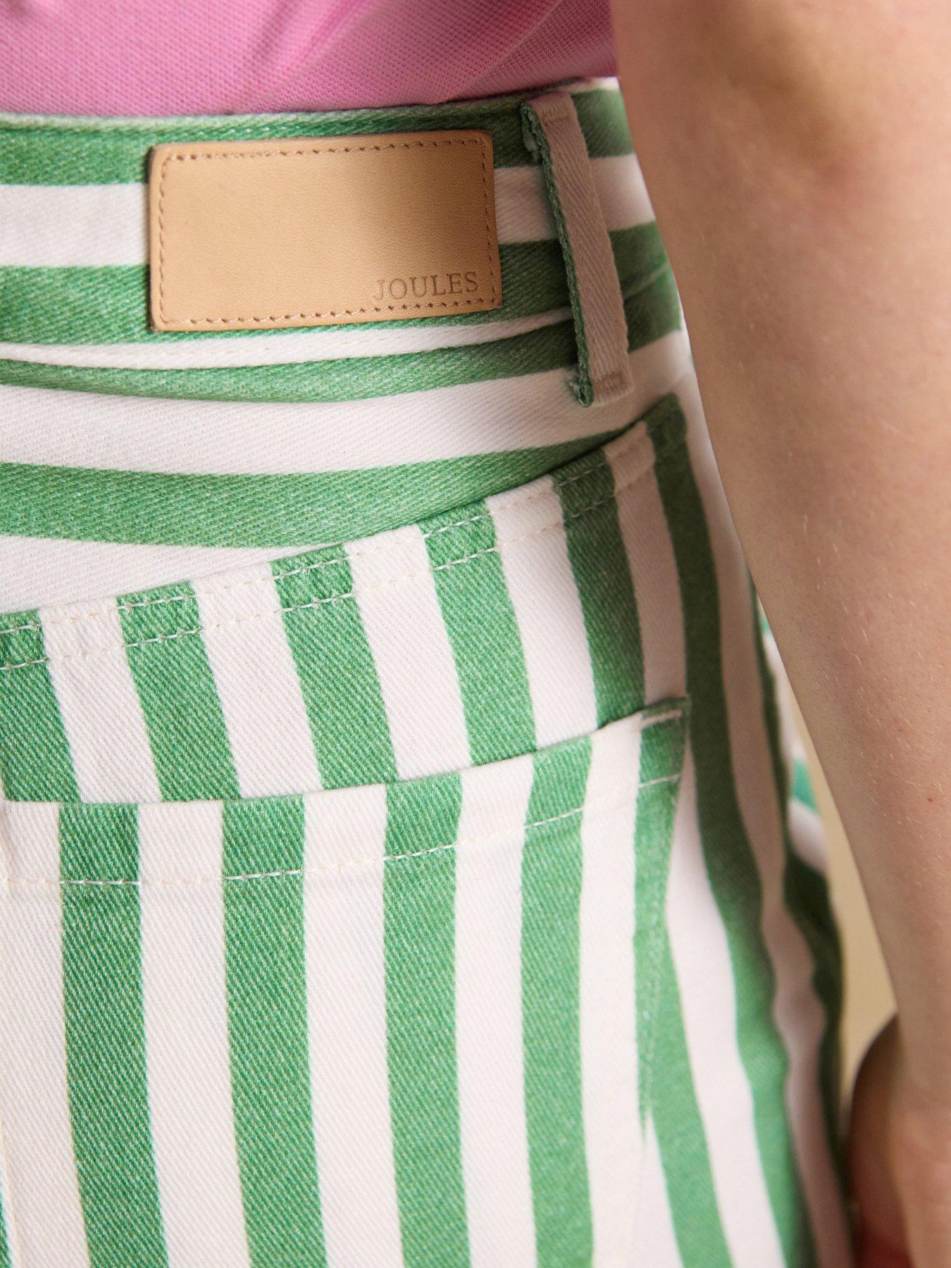 Image 5 of 7 of Joules Relaxed Jean - Green Stripe