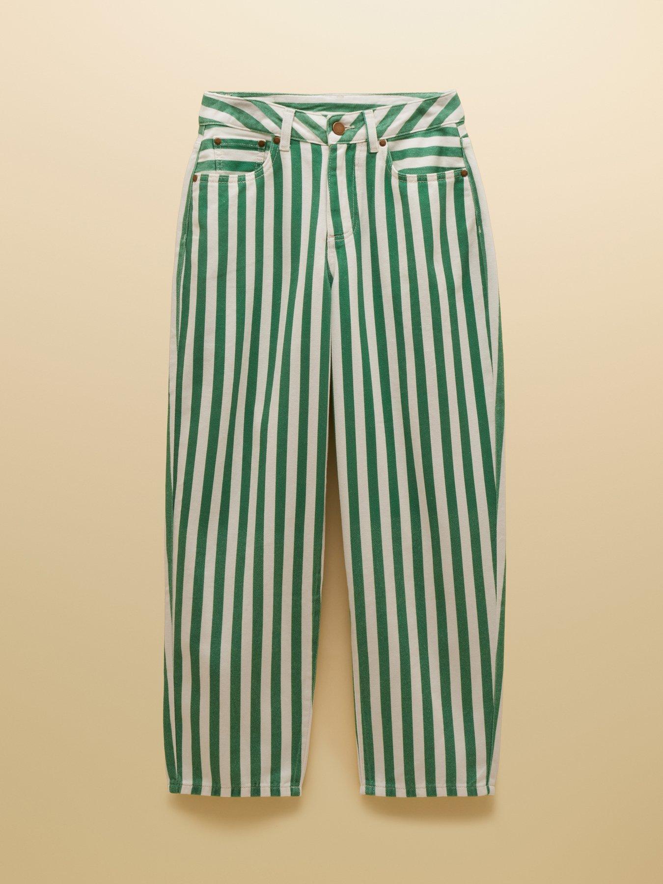 Image 7 of 7 of Joules Relaxed Jean - Green Stripe