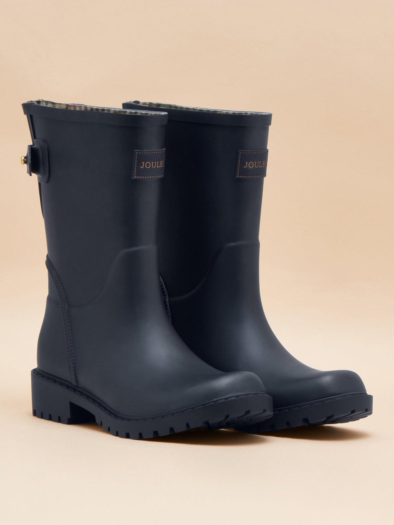 Image 2 of 6 of Joules Wistow Adjustable Mid Calf Wellies - Navy