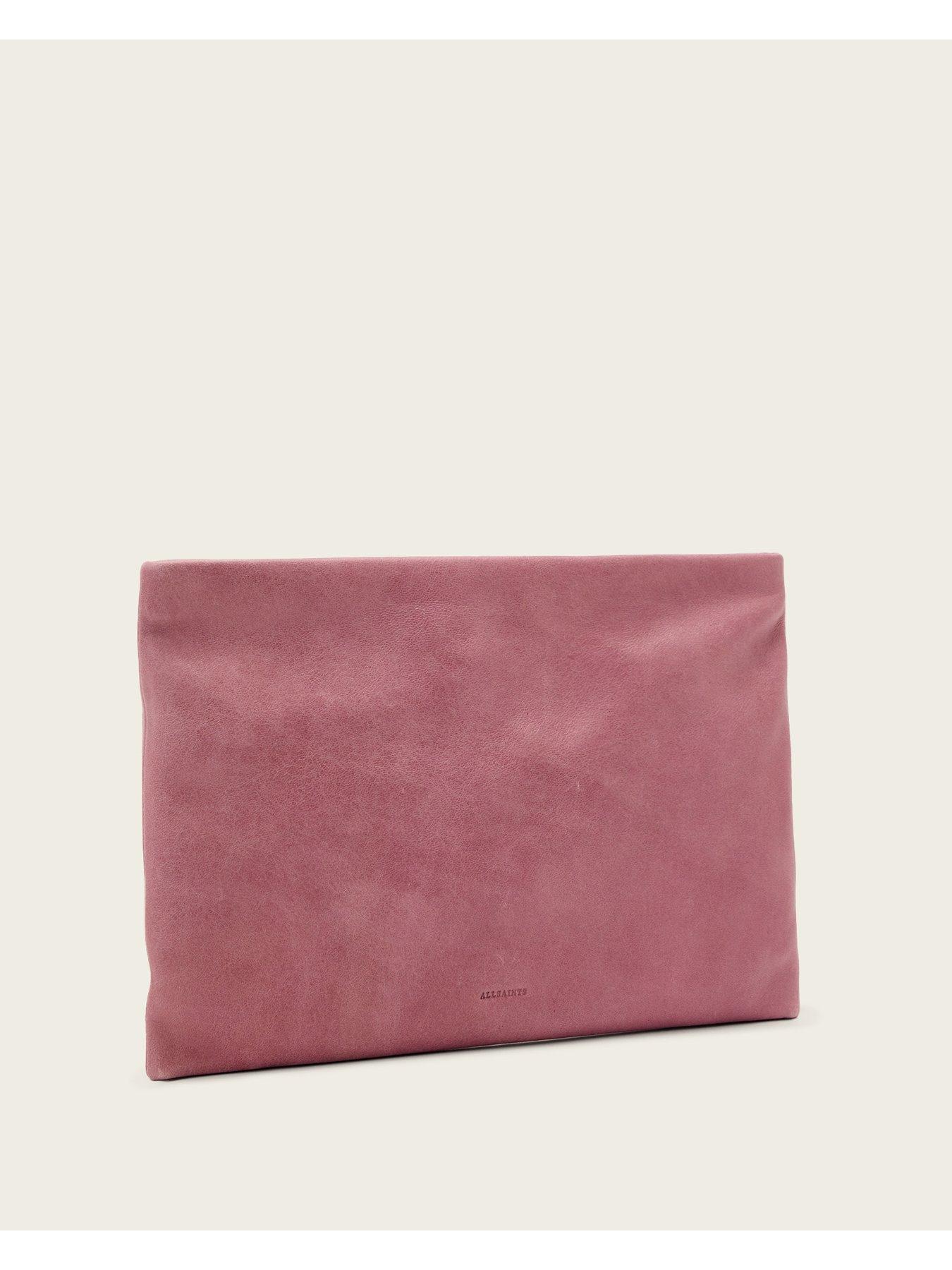 Image 2 of 4 of AllSaints Bettina Clutch Bag - Pink