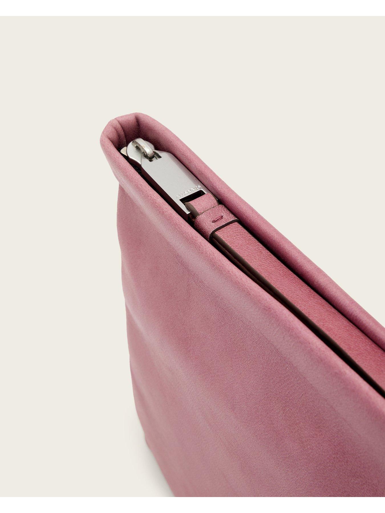 Image 4 of 4 of AllSaints Bettina Clutch Bag - Pink