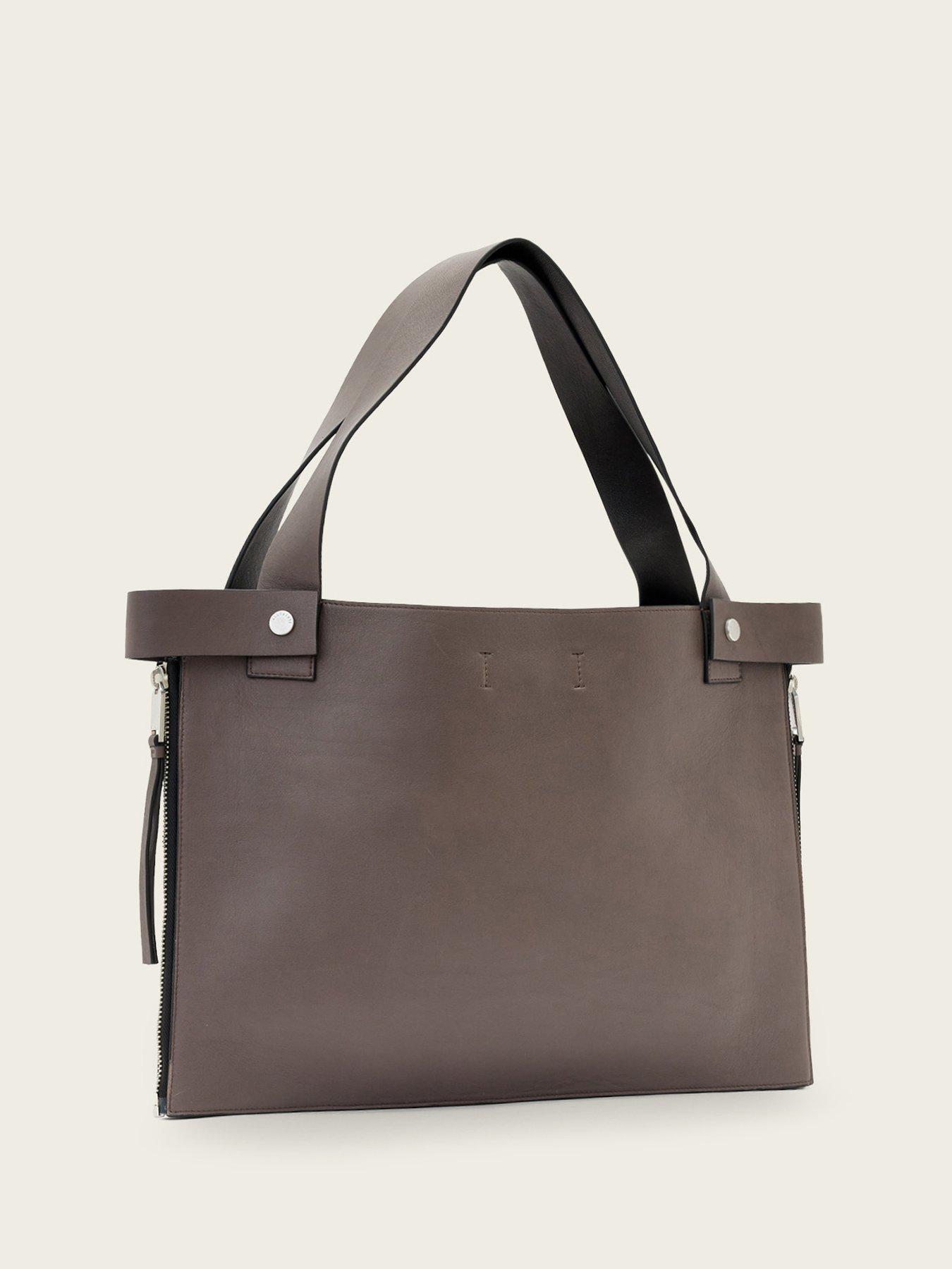 Image 2 of 3 of AllSaints Marlo Leather Crossbody Bag - Brown