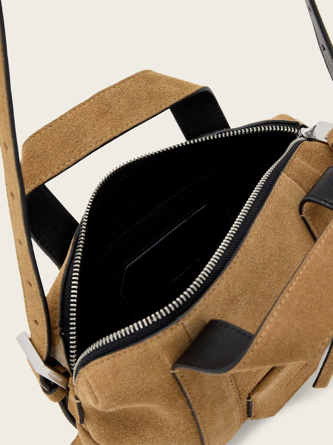 Image 4 of 4 of AllSaints Ares Compact Crossbody - Biscuit Brown