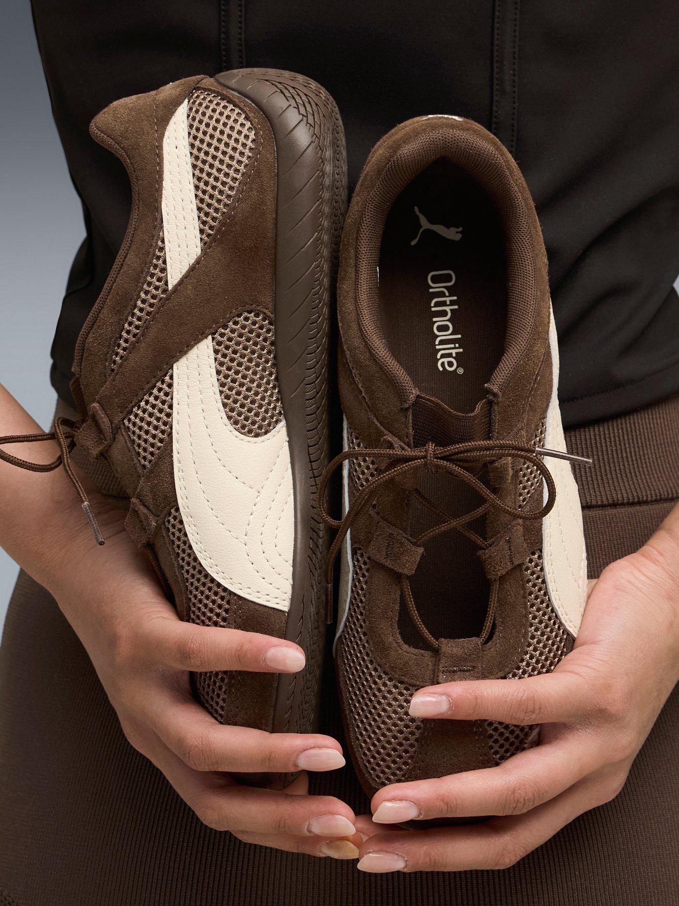 Puma Womens Speedcat Go Trainer - Chocolate / Alpine Snow | Very