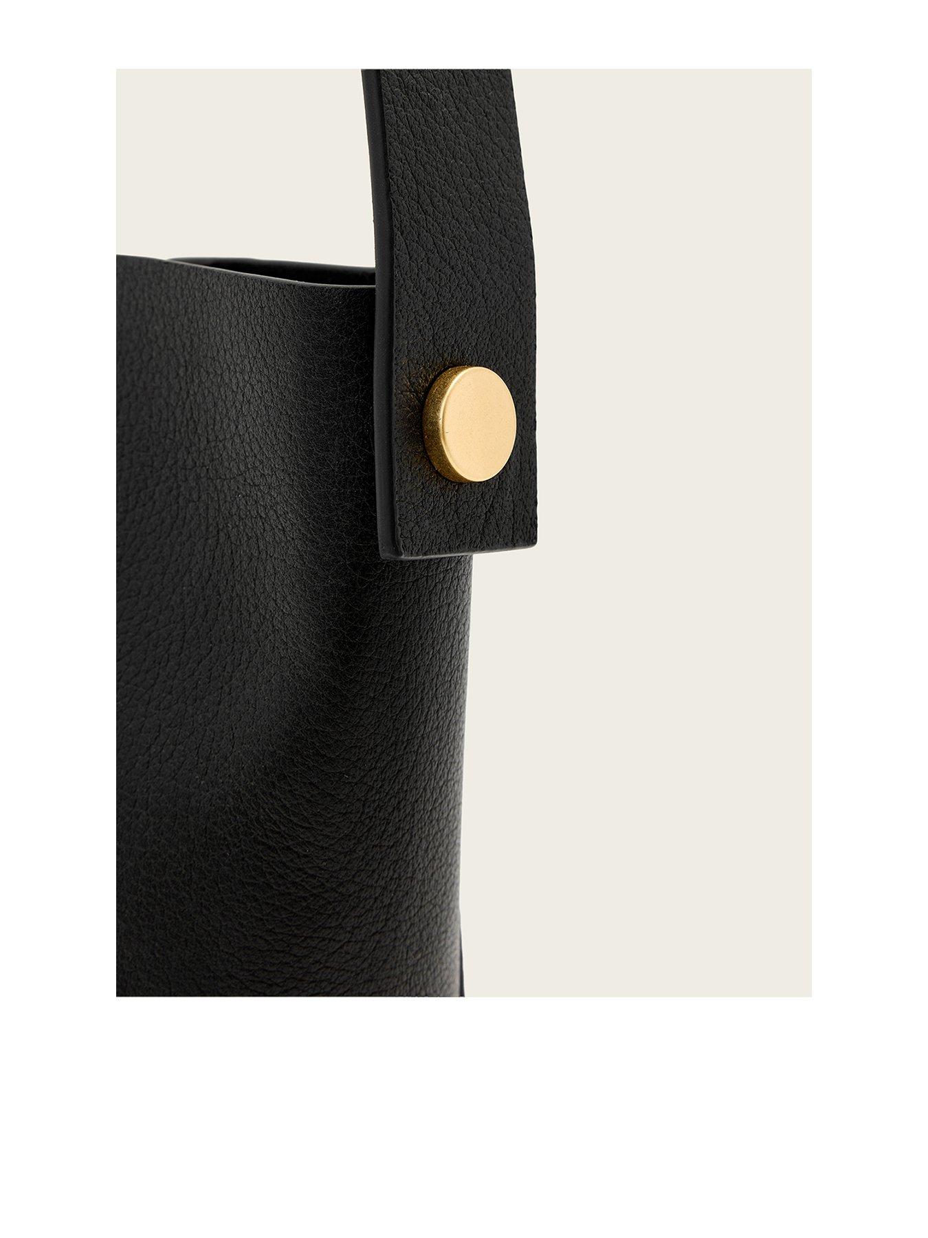 Image 3 of 4 of AllSaints Alba Mini Hobo Crossbody - Black