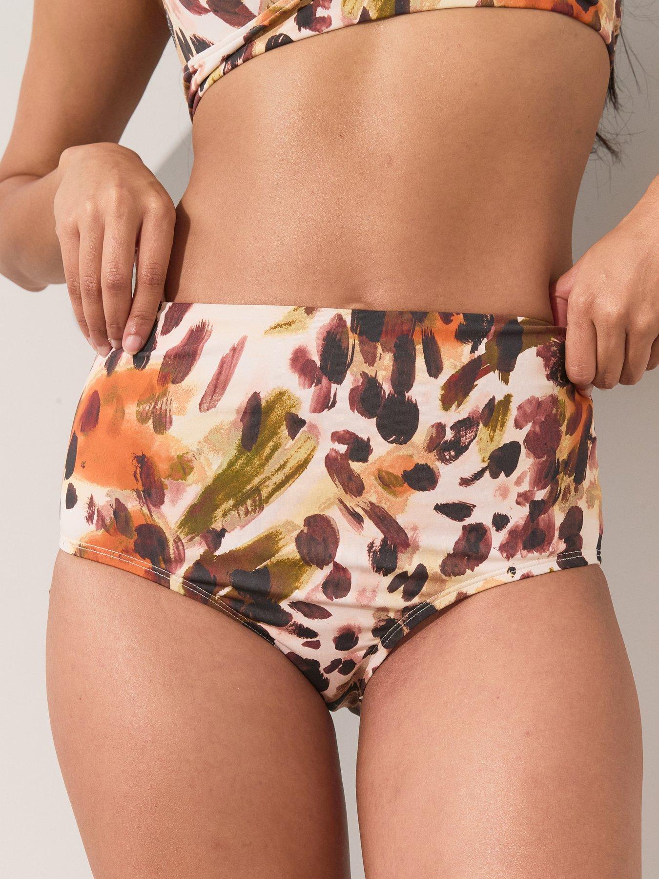 Image 4 of 5 of The Very Collection Mix &amp; Match High Waisted Bikini Briefs - Multi