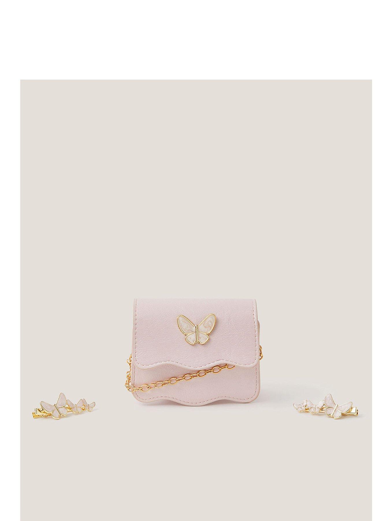 Monsoon Girls Wavey Butterfly Mini Bag Set - Pink