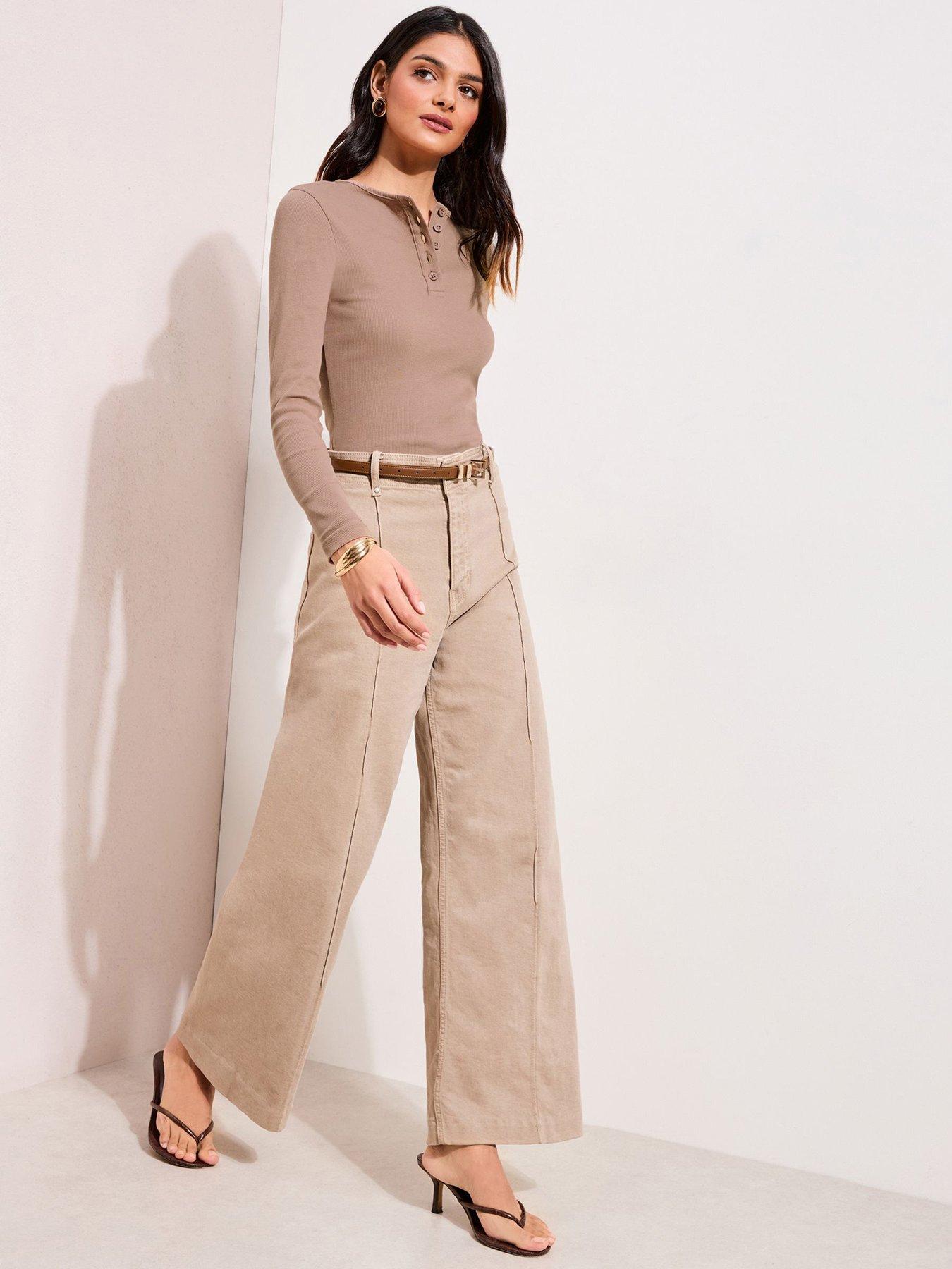 Image 4 of 4 of Friends Like These Henley Crew Basic - Brown