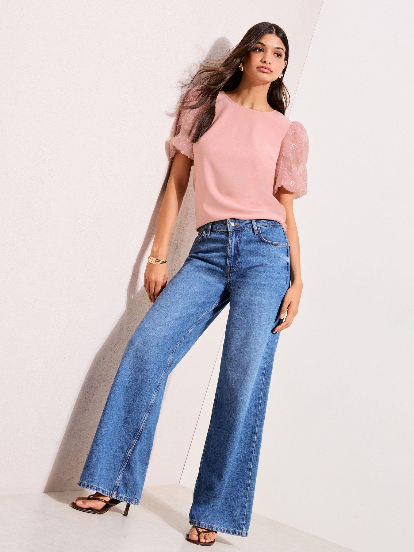 Friends Like These Puff 3D Sleeve Top Blush - Pink | Very