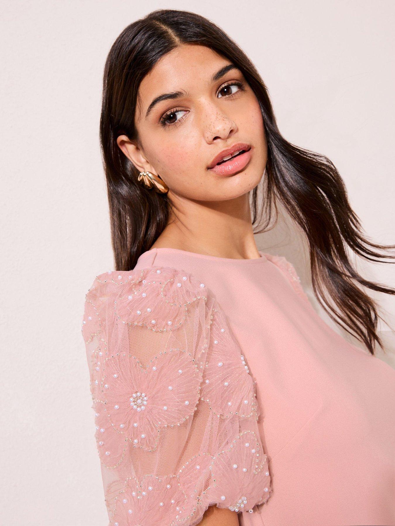 Friends Like These Puff 3D Sleeve Top Blush - Pink | Very