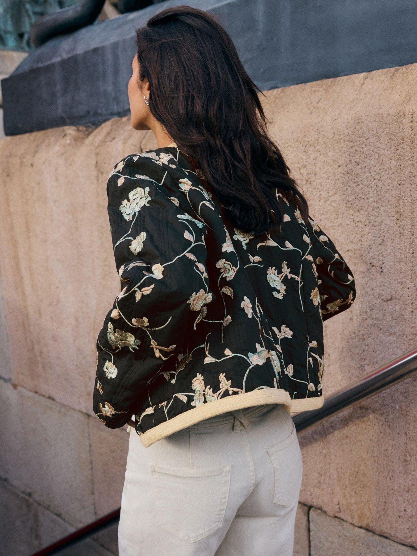 Image 2 of 4 of Friends Like These Premium Embroidered Padded Jacket - Multi