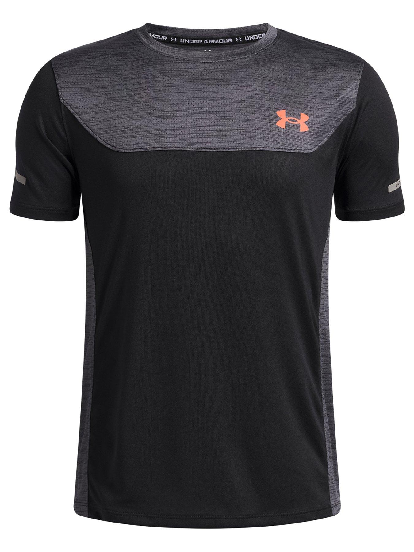 UNDER ARMOUR Junior Boys Training Tech Utility Short Sleeve T-Shirt - Black