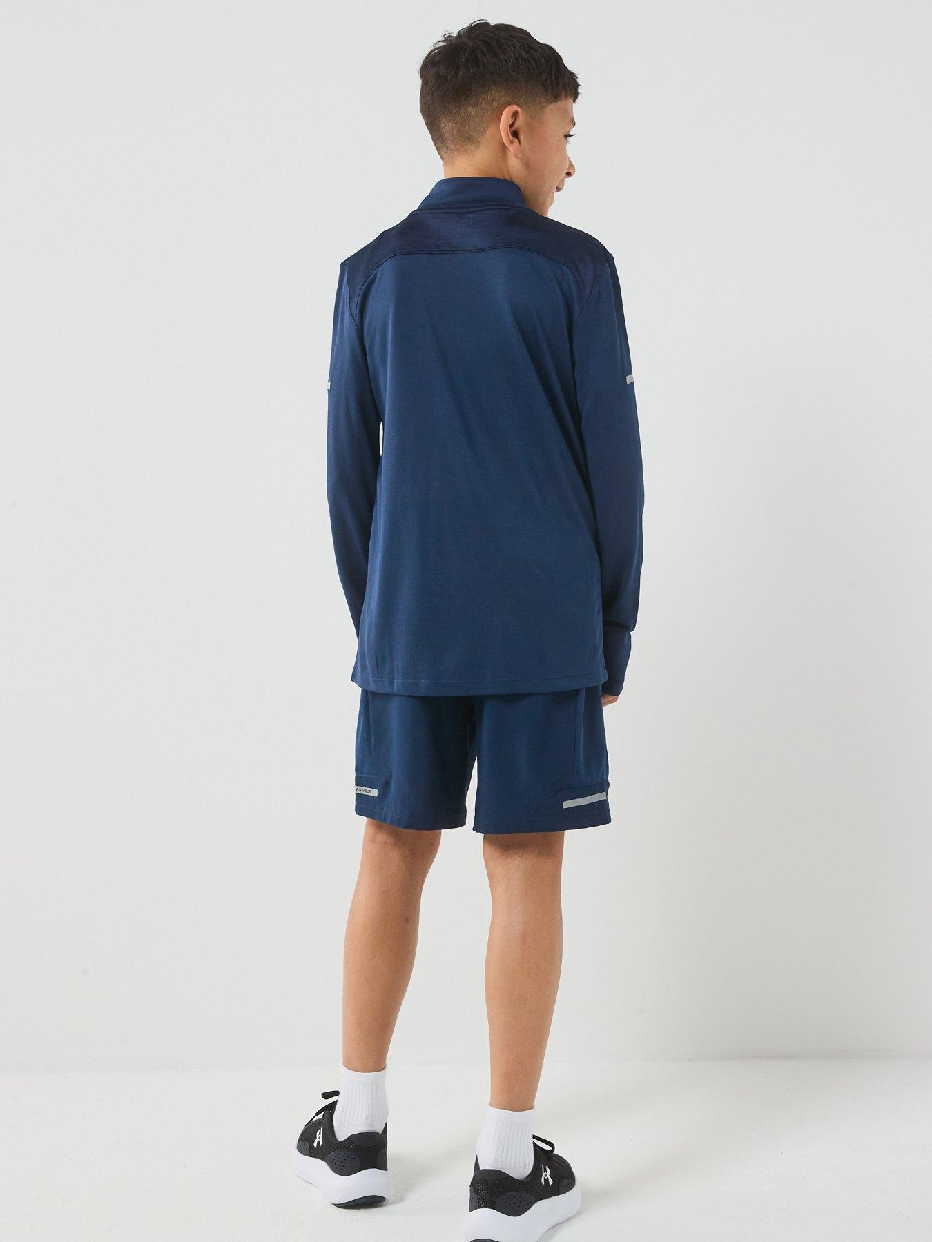 Image 2 of 7 of UNDER ARMOUR Junior Boys Training Tech Utility 1/4 Zip Top - Navy
