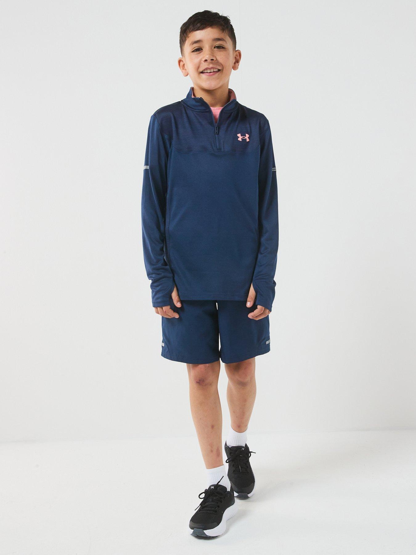 Image 3 of 7 of UNDER ARMOUR Junior Boys Training Tech Utility 1/4 Zip Top - Navy