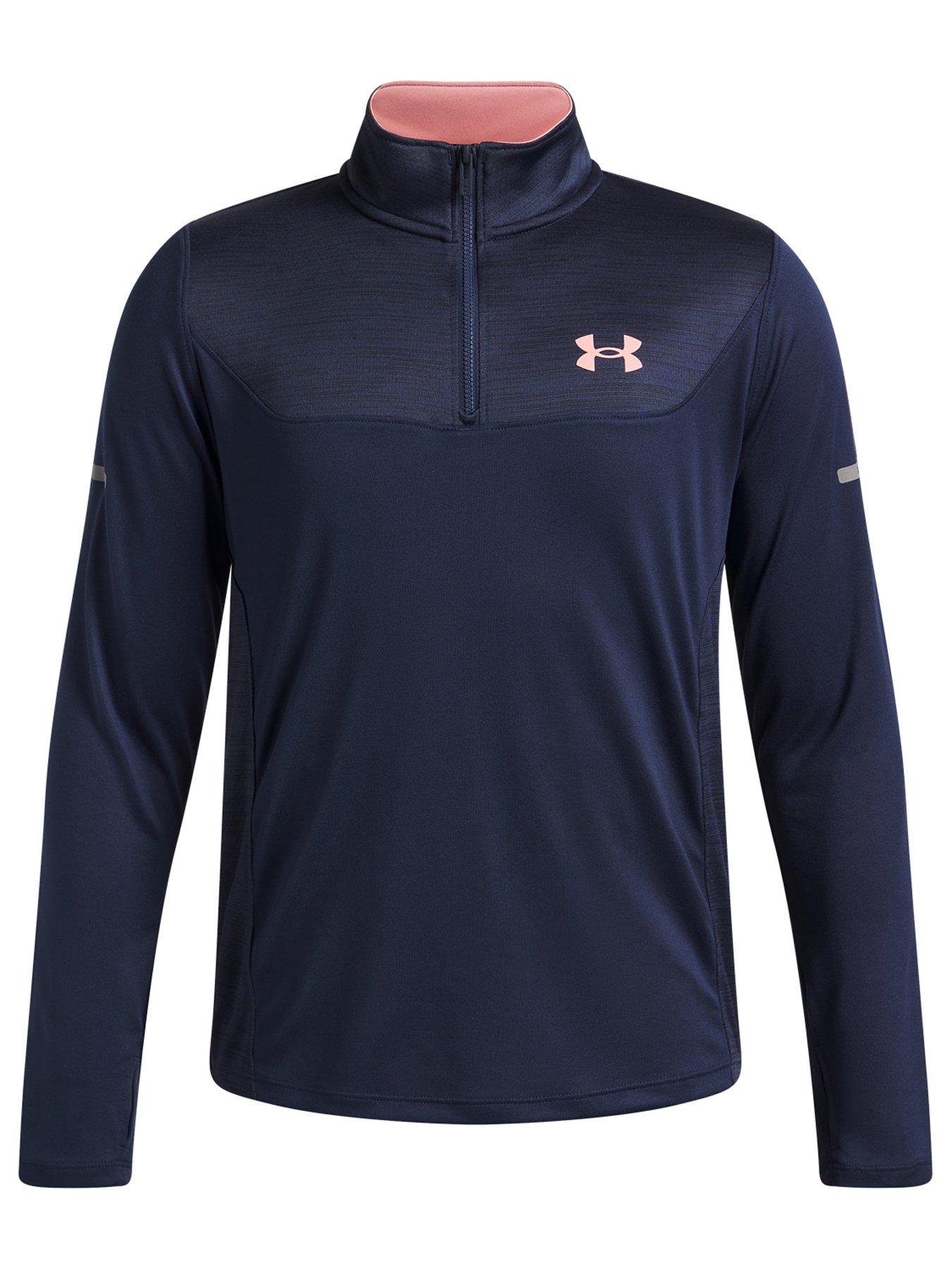 Image 7 of 7 of UNDER ARMOUR Junior Boys Training Tech Utility 1/4 Zip Top - Navy