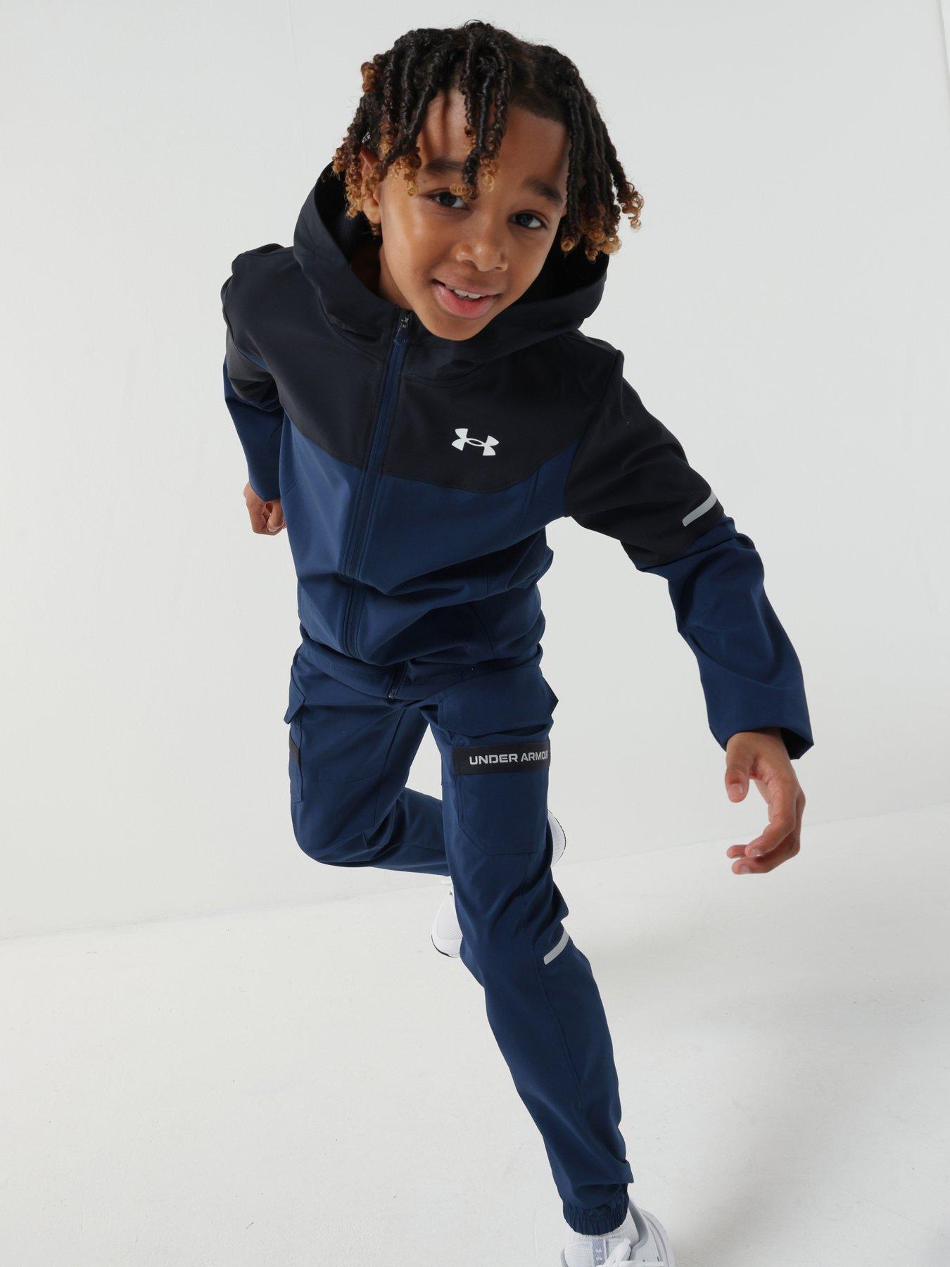 Image 1 of 7 of UNDER ARMOUR Junior Boys Training Tech Utility Jacket - Navy