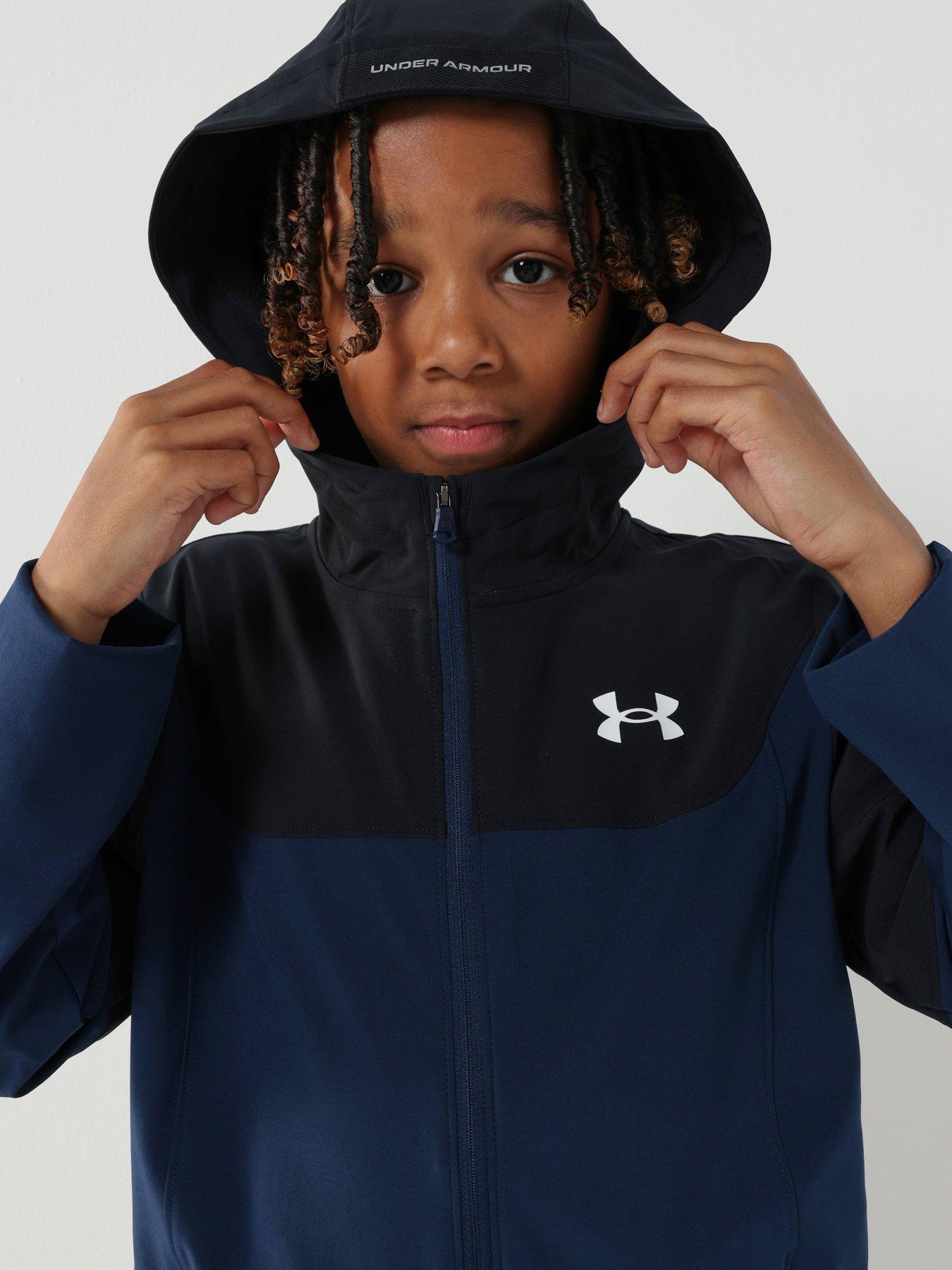 Image 5 of 7 of UNDER ARMOUR Junior Boys Training Tech Utility Jacket - Navy