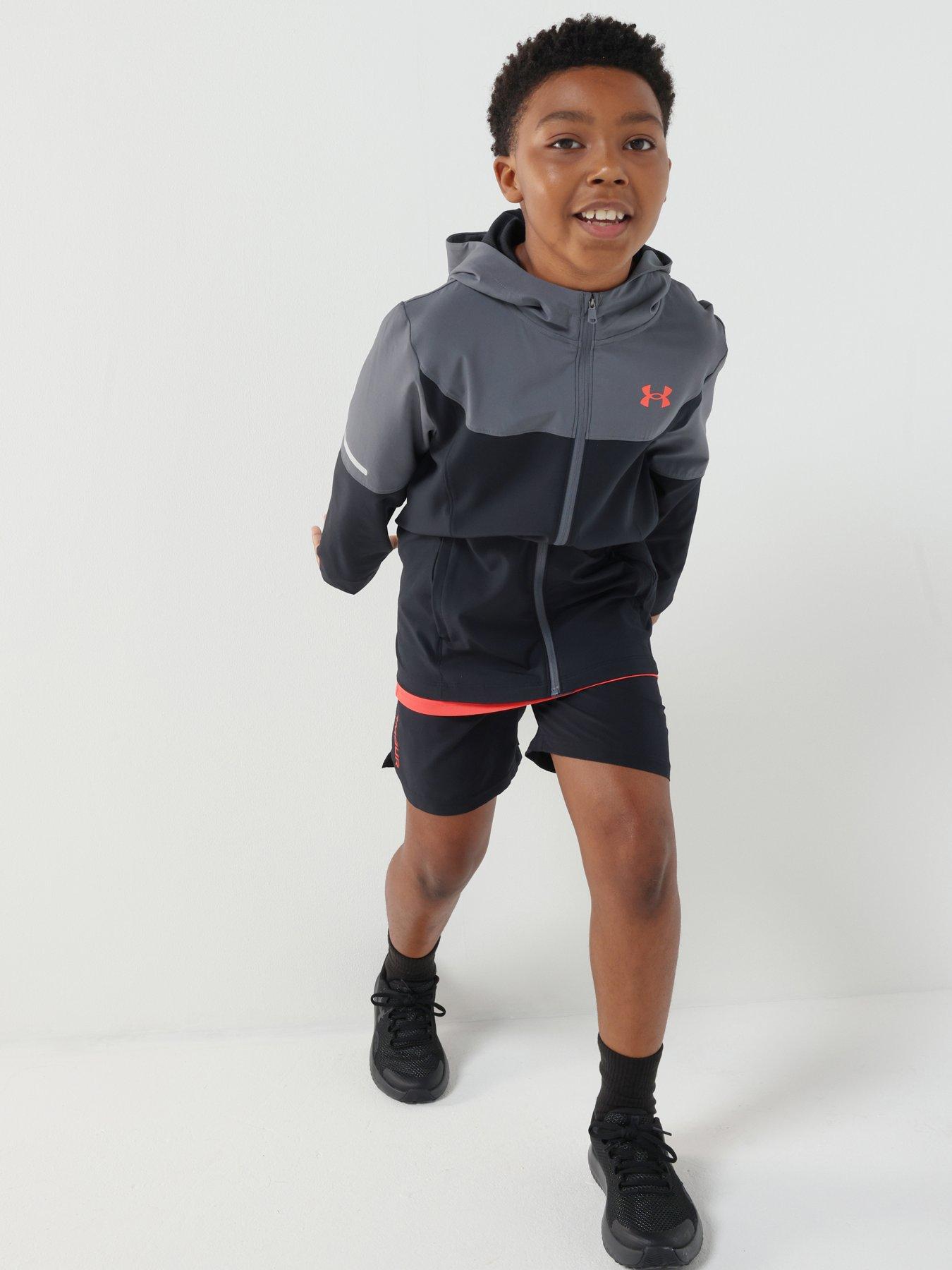 UNDER ARMOUR Junior Boys Training Tech Utility Jacket - Black