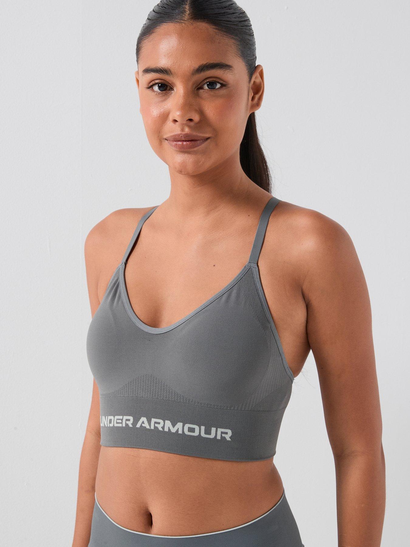 Image 4 of 6 of UNDER ARMOUR Womens Training Vanish Seamless Low Bra - Grey