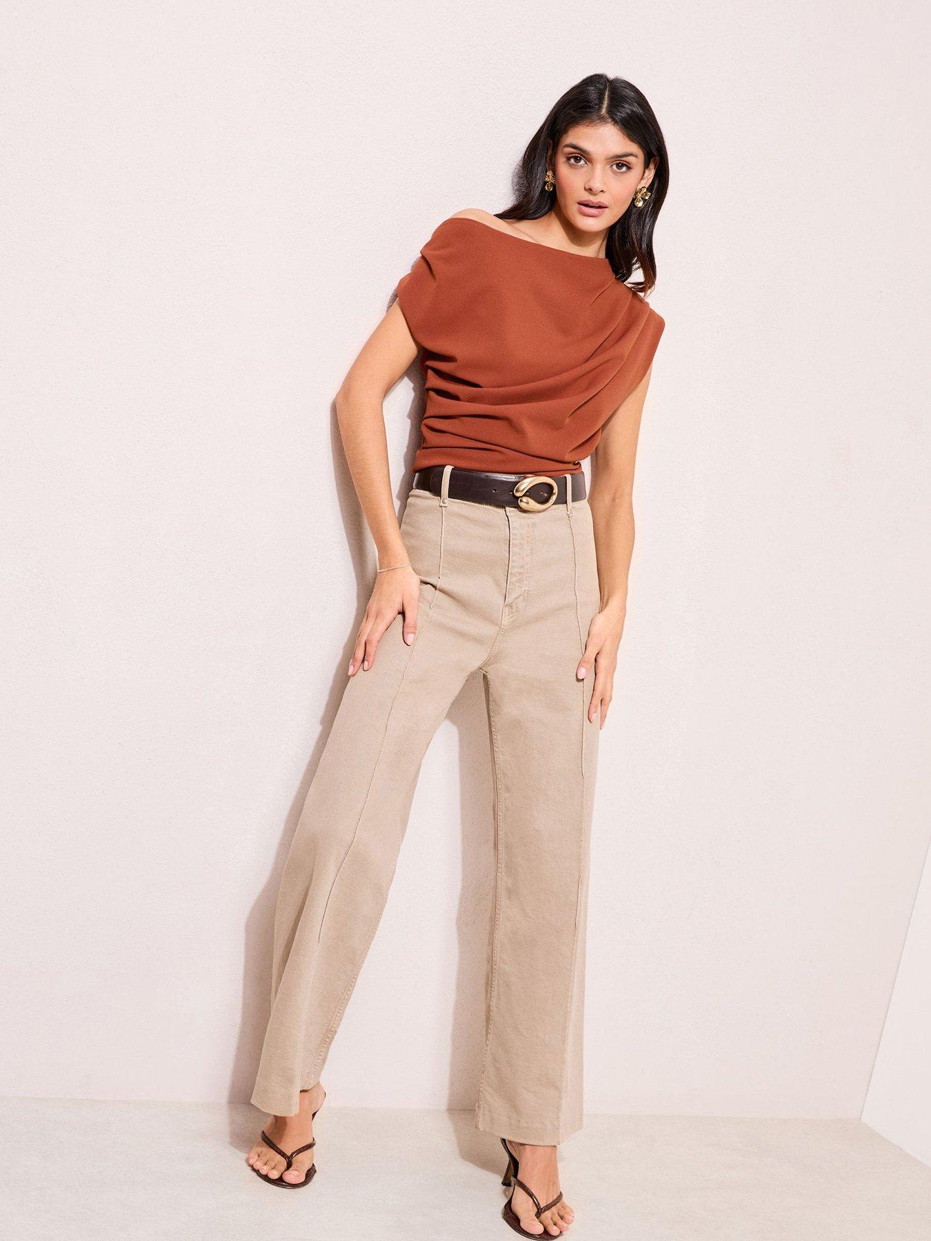 Image 2 of 4 of Friends Like These Off The Shoulder Clay - Red