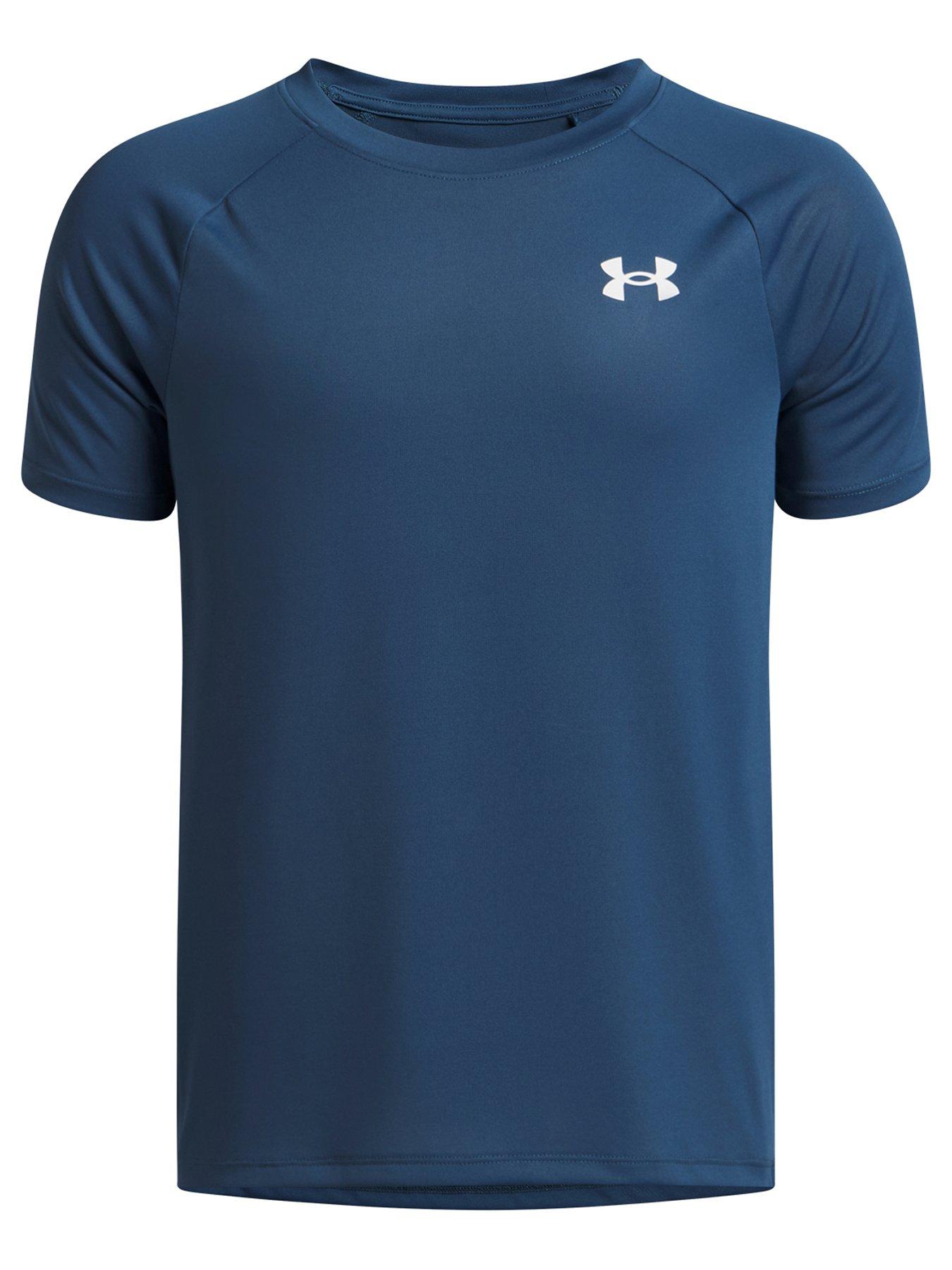 UNDER ARMOUR Junior Boys Training Tech Short Sleeve Crew Neck T-Shirt - Blue