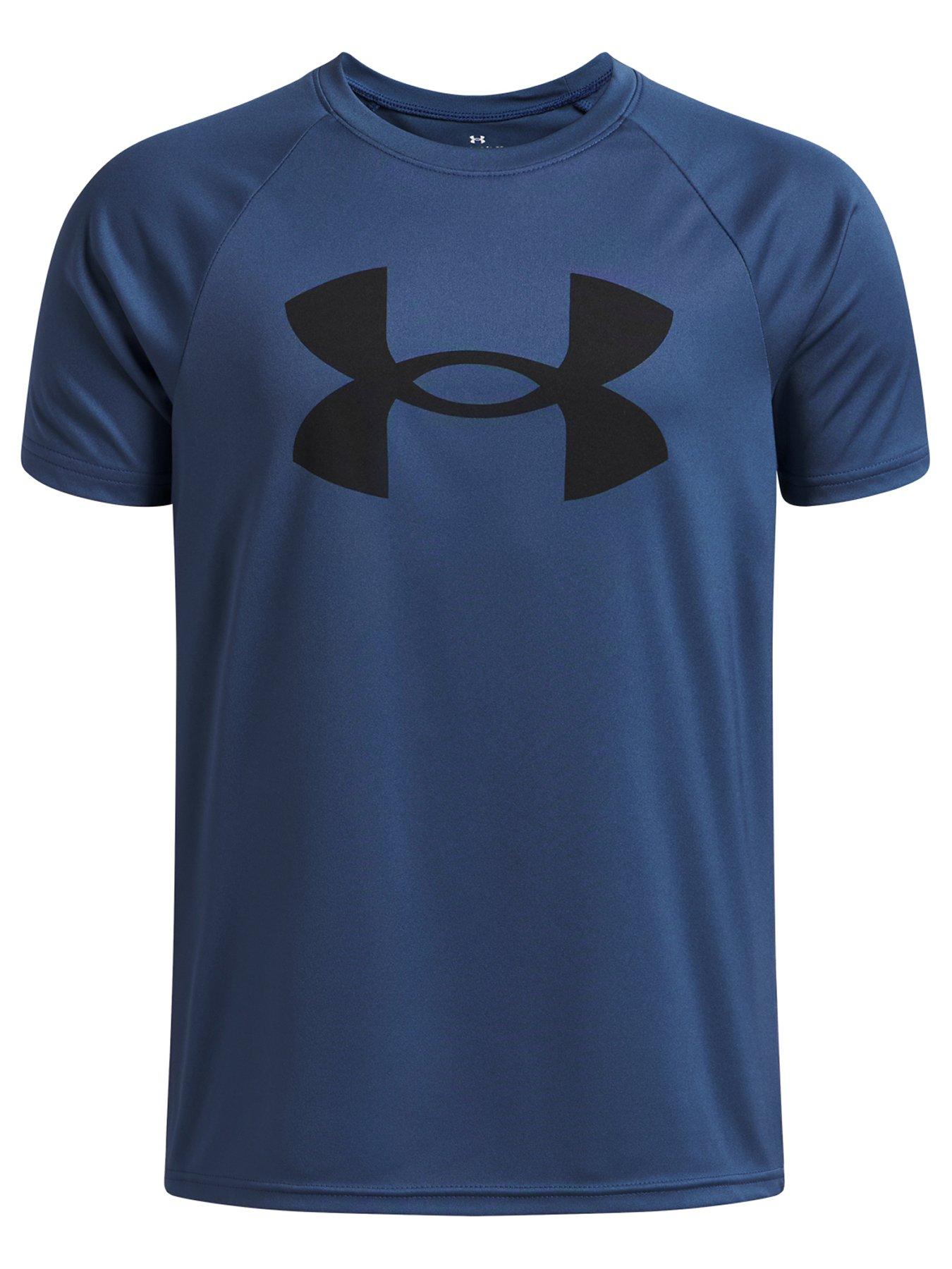 UNDER ARMOUR Junior Boys Training Tech Short Sleeve Crew Neck T-Shirt - Blue