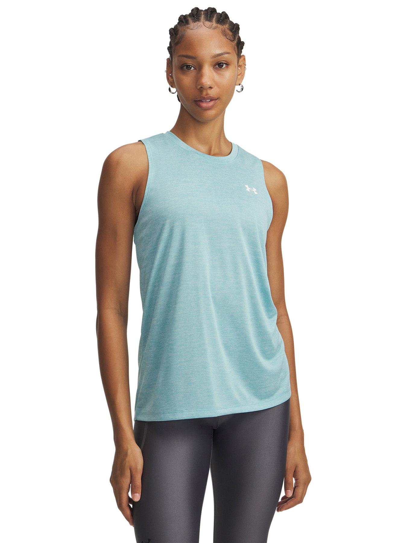UNDER ARMOUR Womens Training Tech Tank Top, Blue, Size Xs, Women