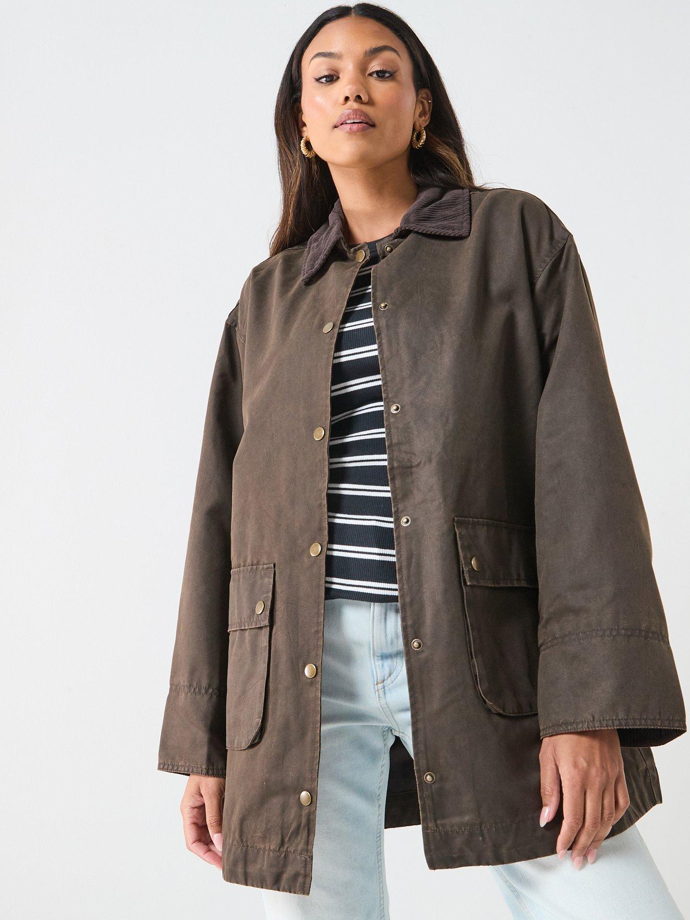 jdy-ruby-coated-jacket-brown