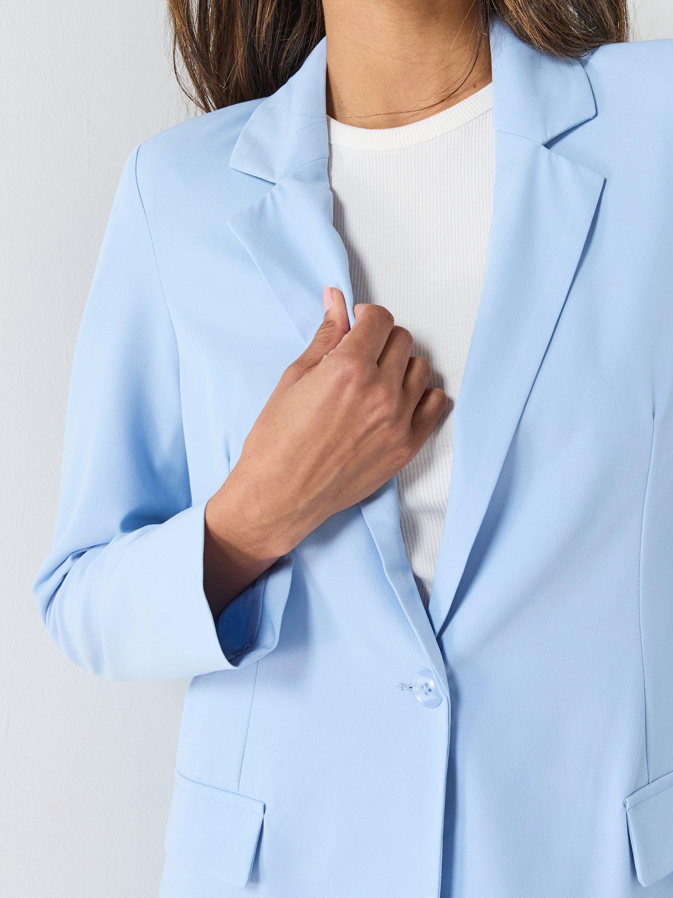Image 4 of 6 of Vero Moda Vmzelda Ls Loose Blazer Boo
