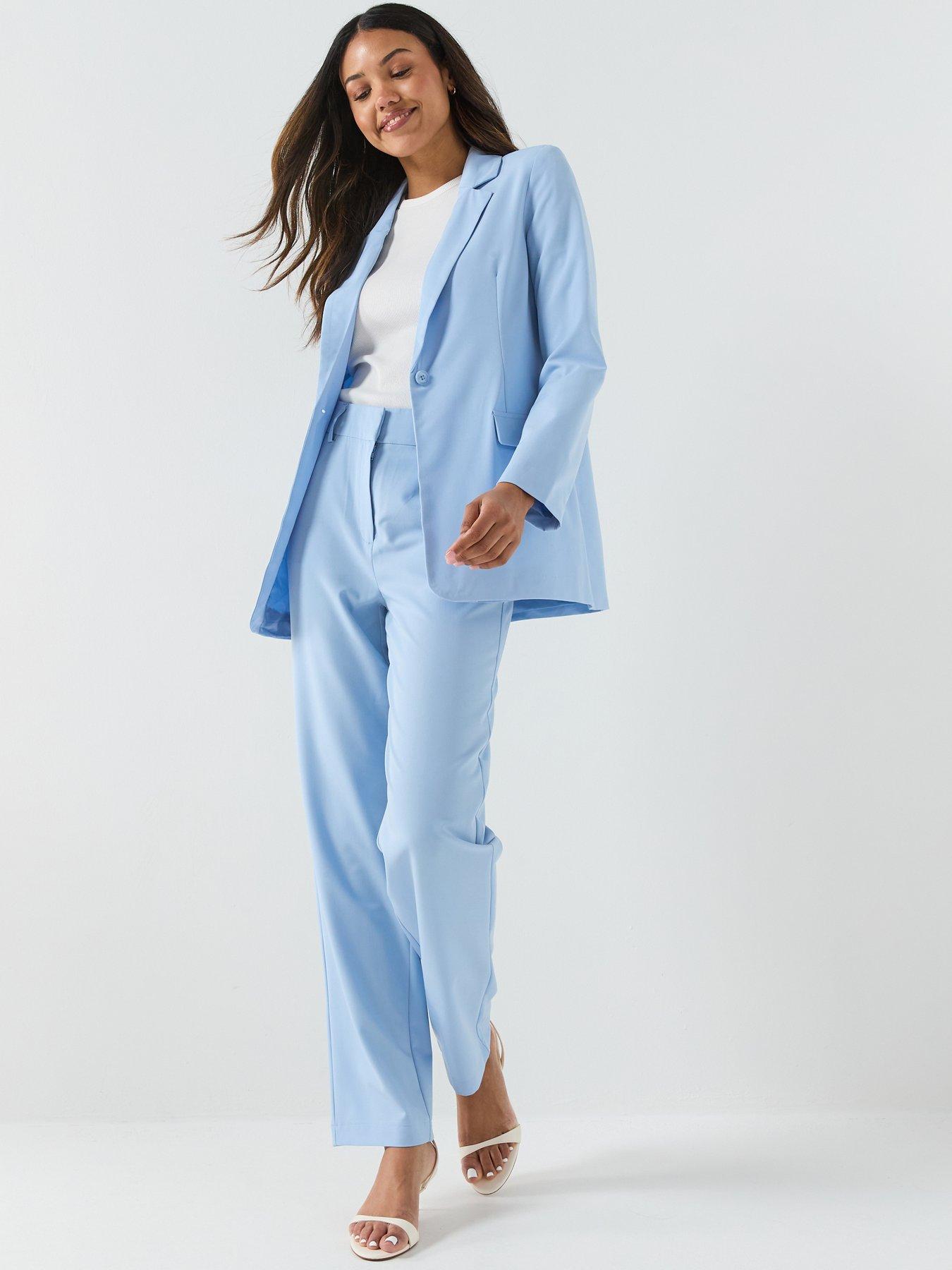 Vero Moda Straight Cut Co-Ord Trousers - Blue