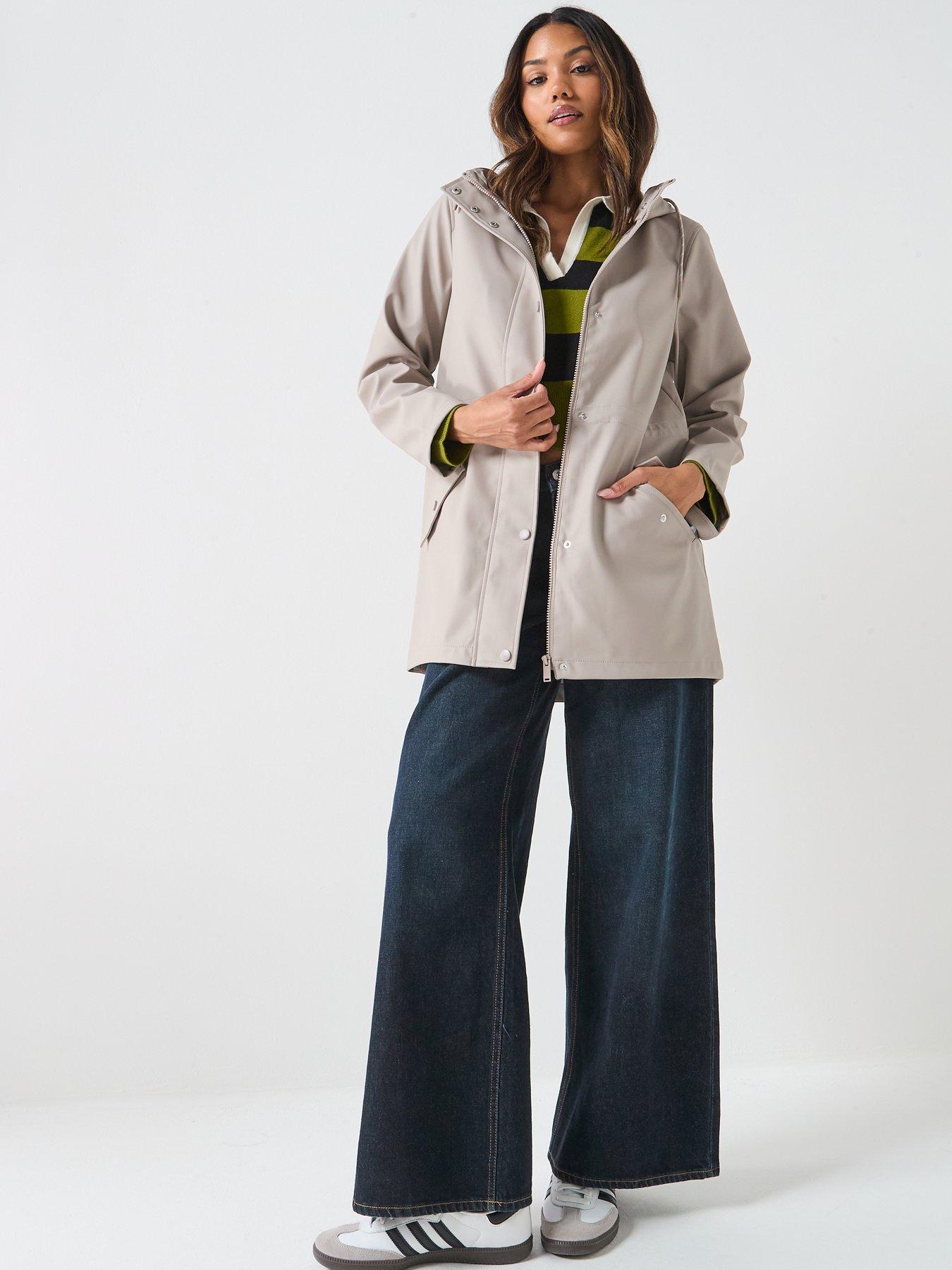 Image 3 of 5 of Vero Moda Malou Coated Jacket - Grey