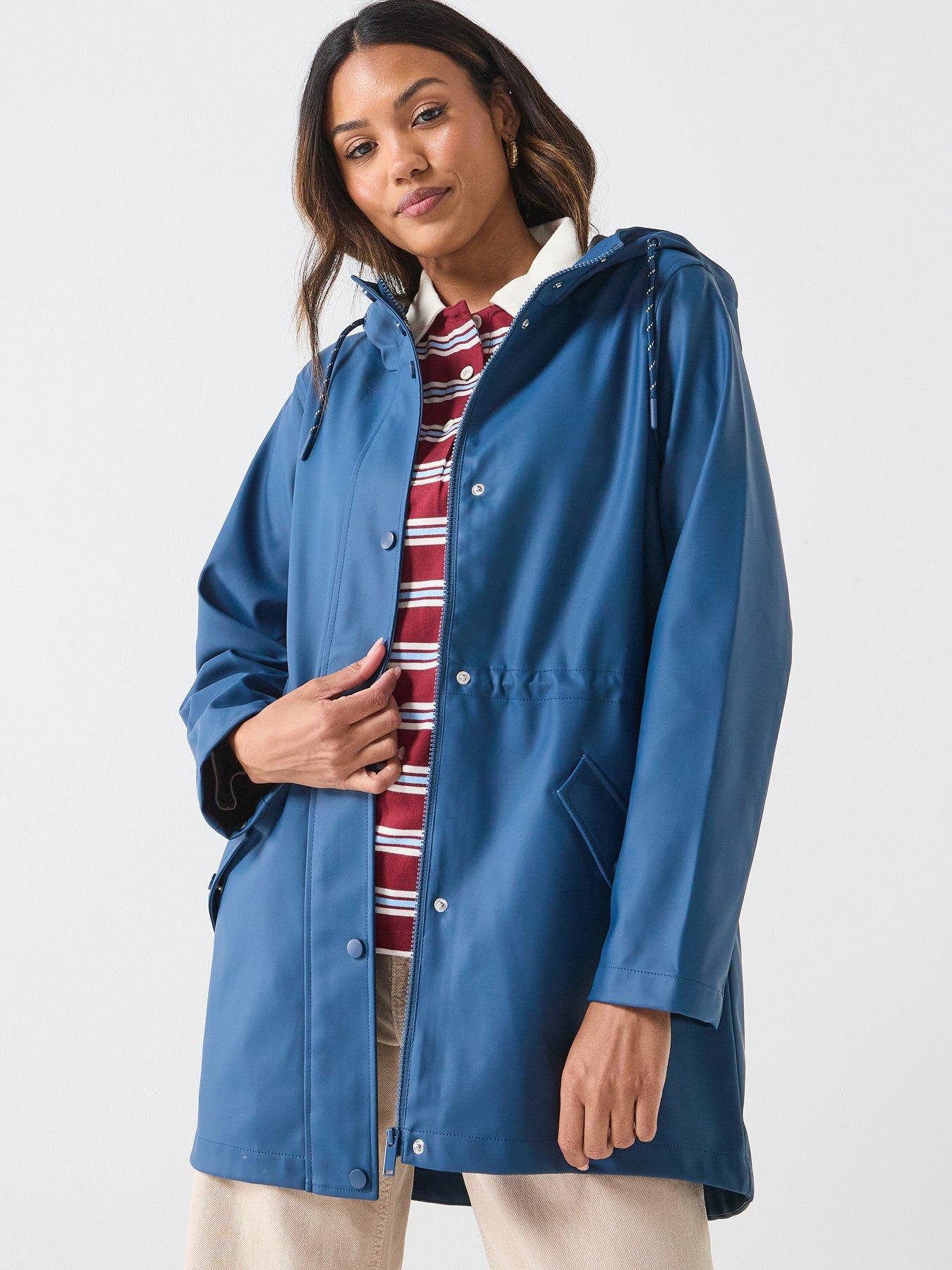 Vero Moda Malou Coated Jacket, Dark Denim, Size Xs, Women