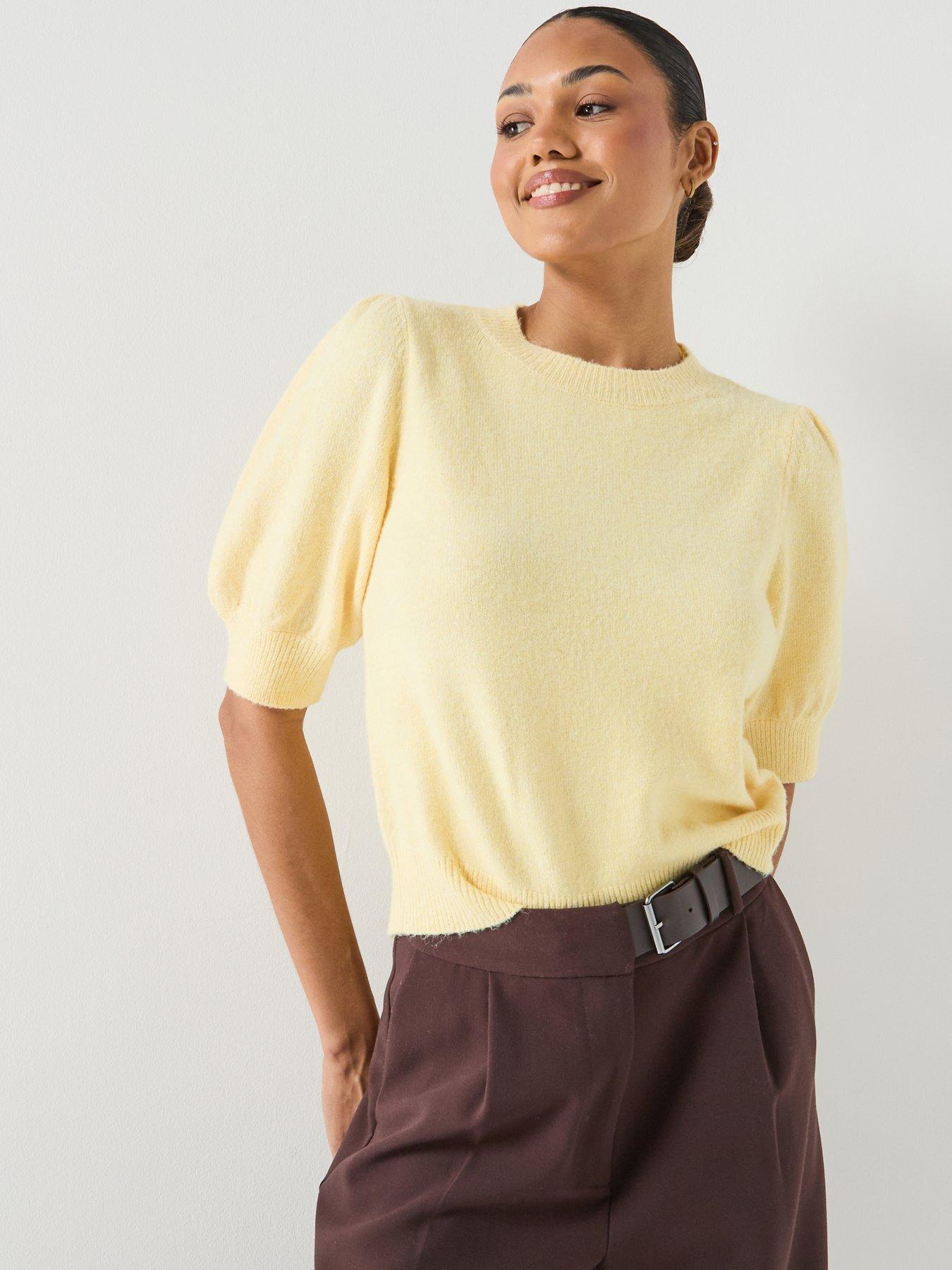 Vero Moda Vmdoffy Short Sleeve Pullover, Golden Haze, Size Xs, Women