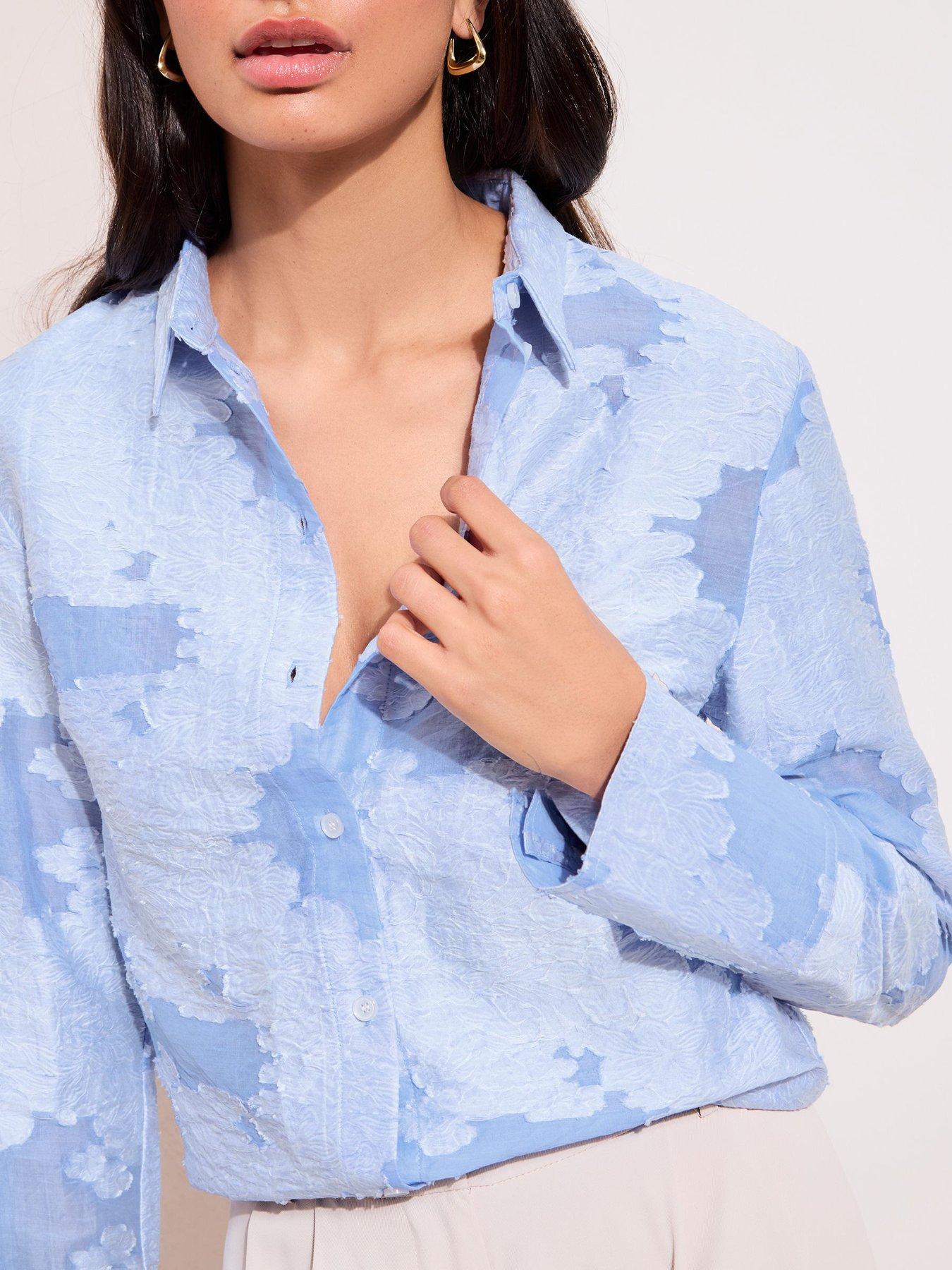 Image 4 of 4 of Friends Like These Textured Shirt - Blue