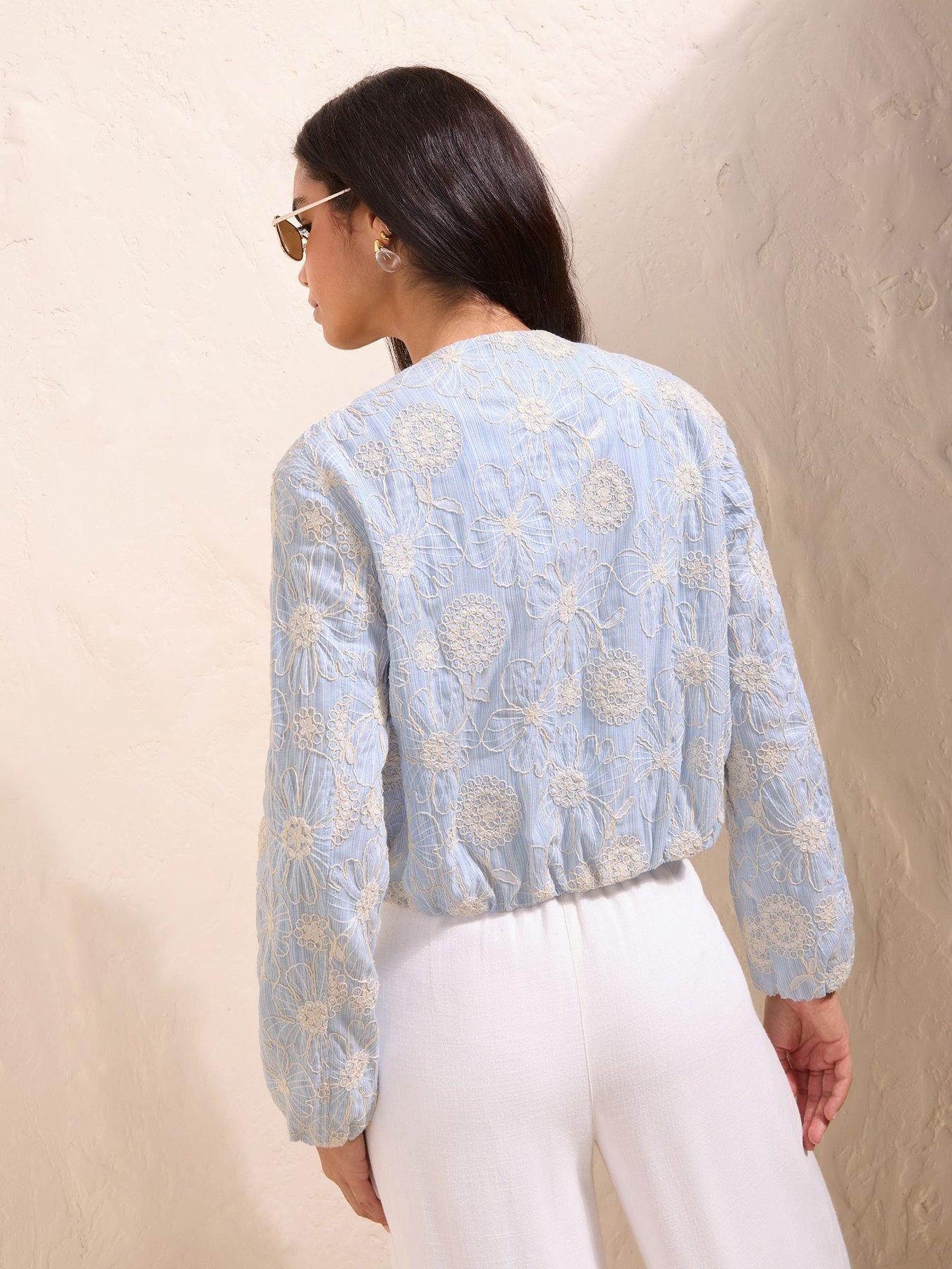 Image 2 of 6 of Friends Like These Bomber Jacket&nbsp;- Blue