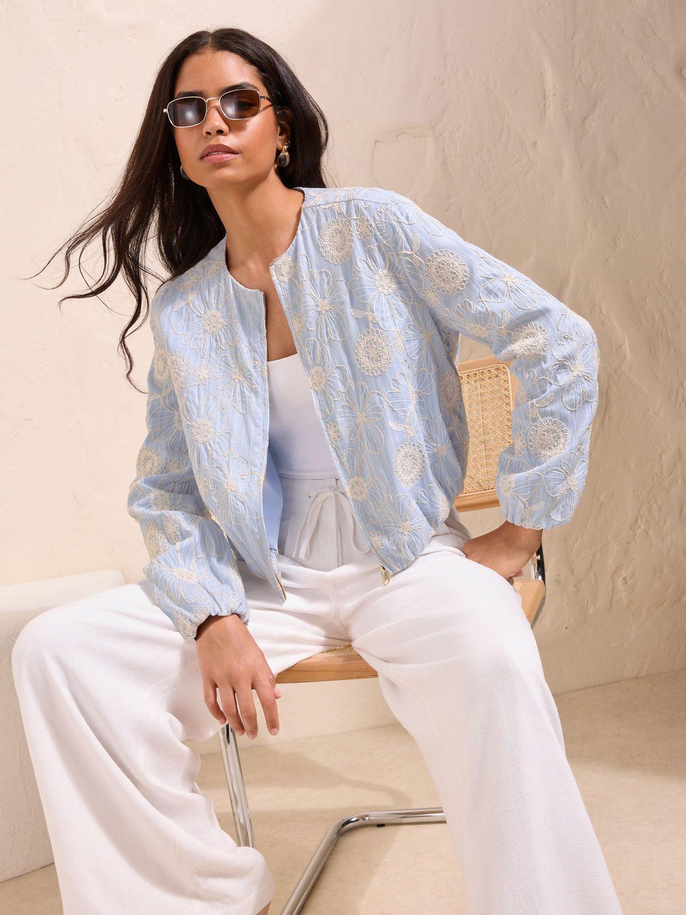 Image 3 of 6 of Friends Like These Bomber Jacket&nbsp;- Blue