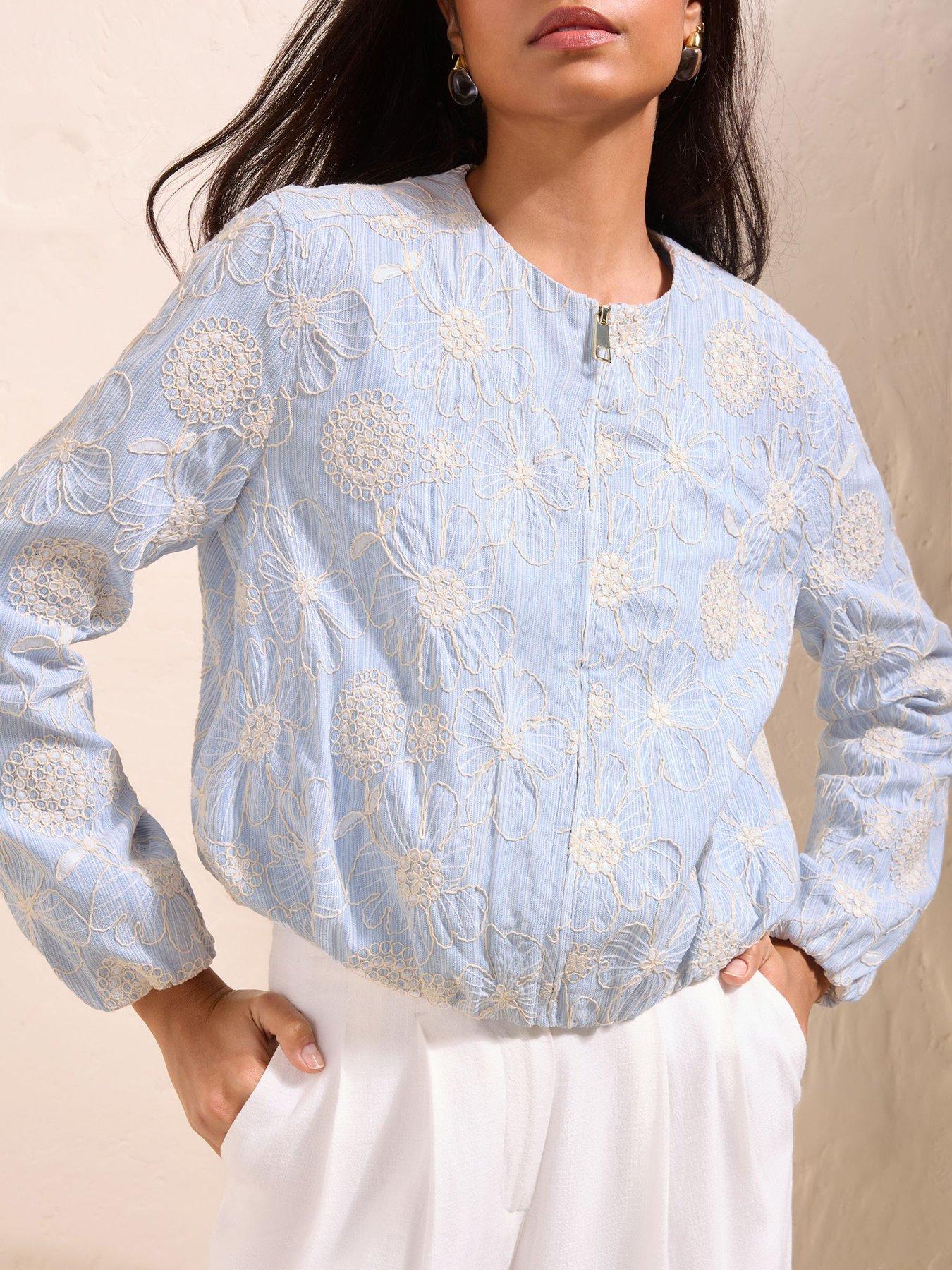 Image 5 of 6 of Friends Like These Bomber Jacket&nbsp;- Blue