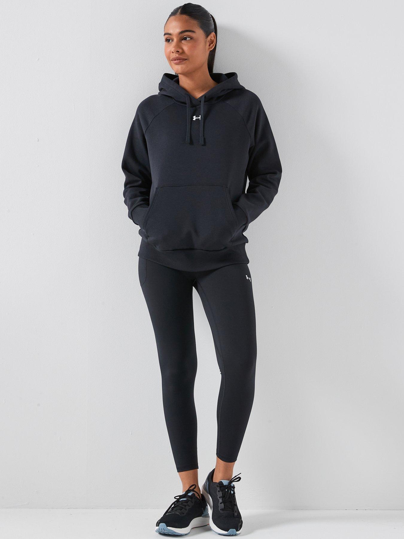 Image 3 of 6 of UNDER ARMOUR Womens Rival Fleece Hoodie - Black