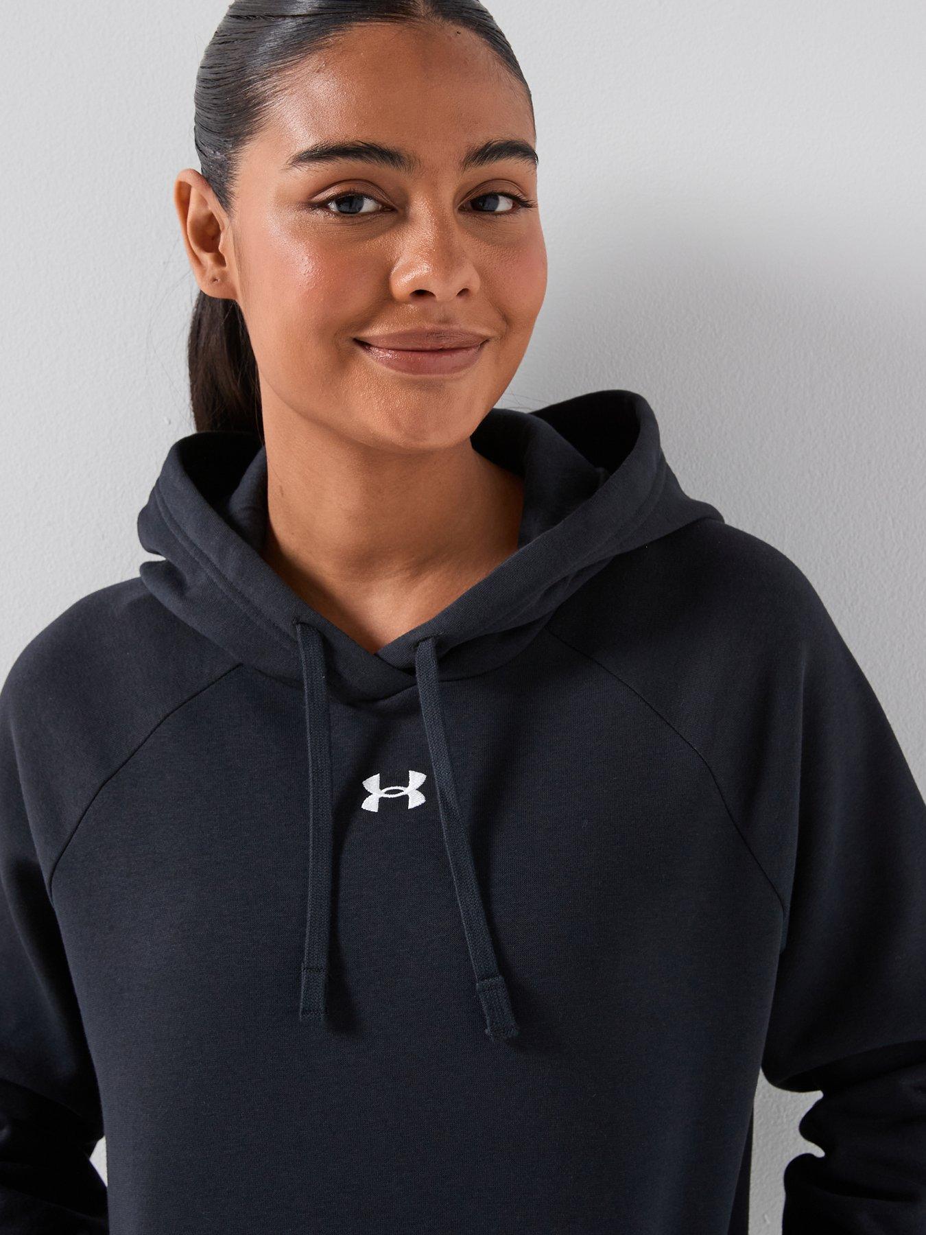 Image 4 of 6 of UNDER ARMOUR Womens Rival Fleece Hoodie - Black