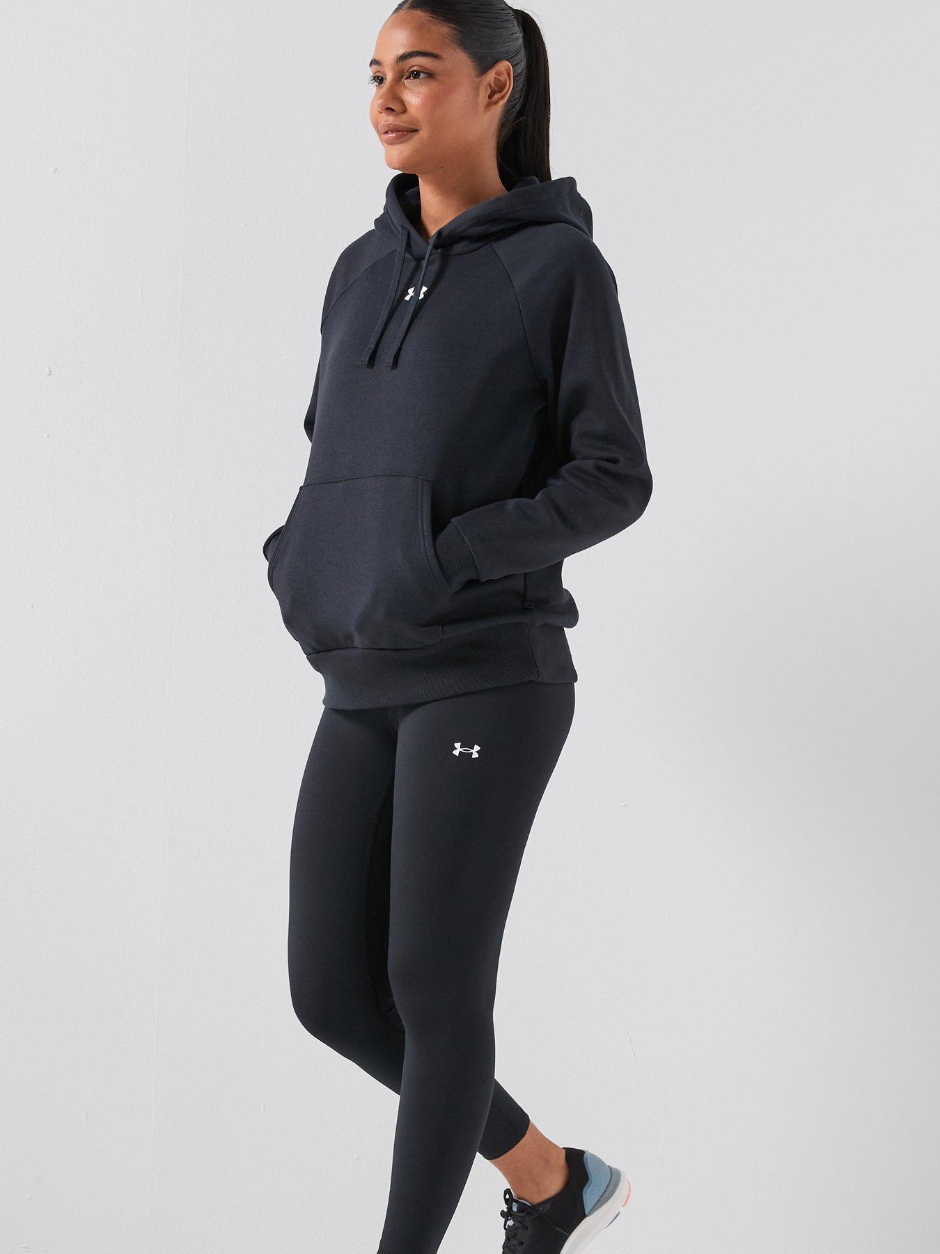 Image 6 of 6 of UNDER ARMOUR Womens Rival Fleece Hoodie - Black