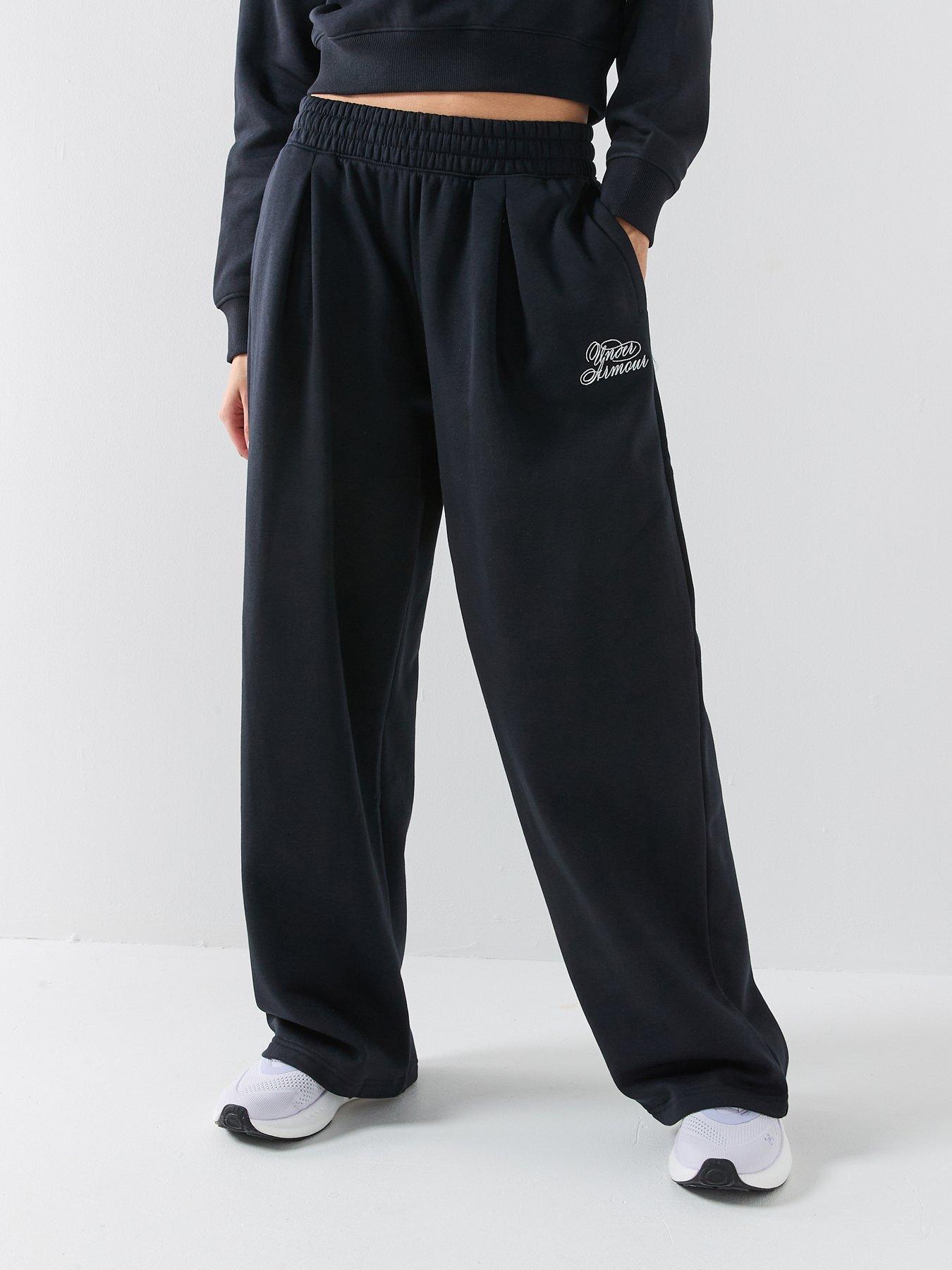 UNDER ARMOUR Womens Rival Fleece Pant - Black