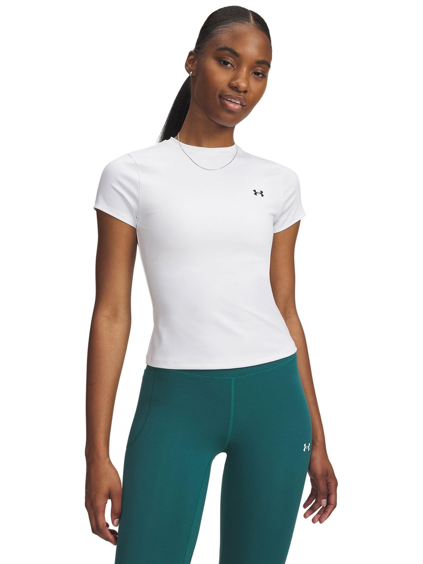 UNDER ARMOUR Womens Training Motion Short Sleeve T-Shirt - White